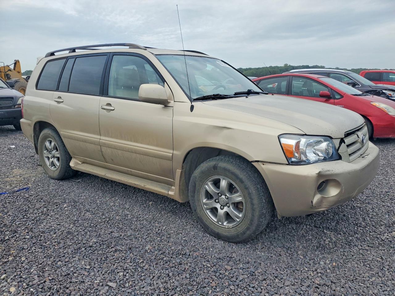 2005 Toyota Highlander Beige vin: JTEGP21A650065080