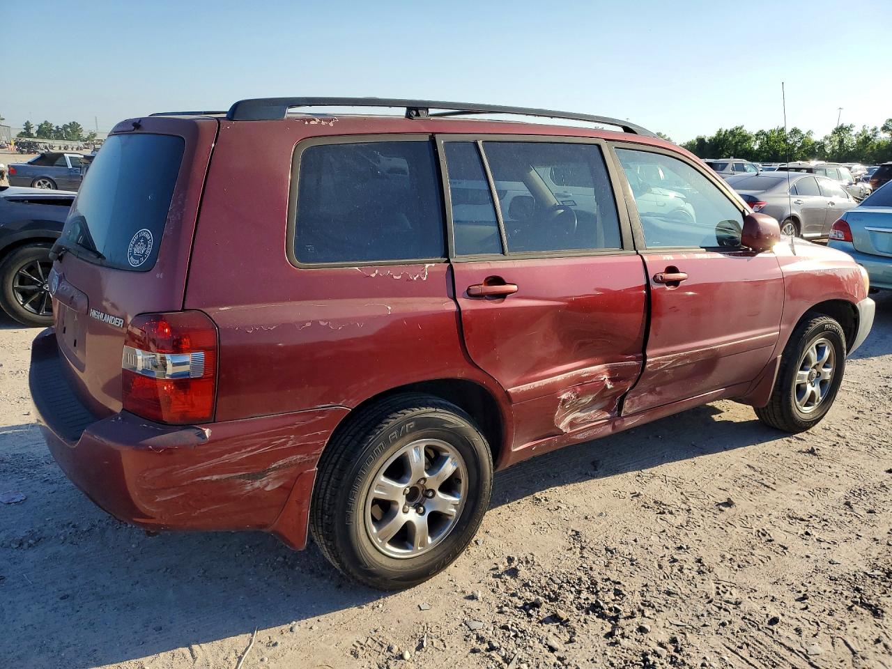 2005 Toyota Highlander Limited Maroon vin: JTEGP21A650066598