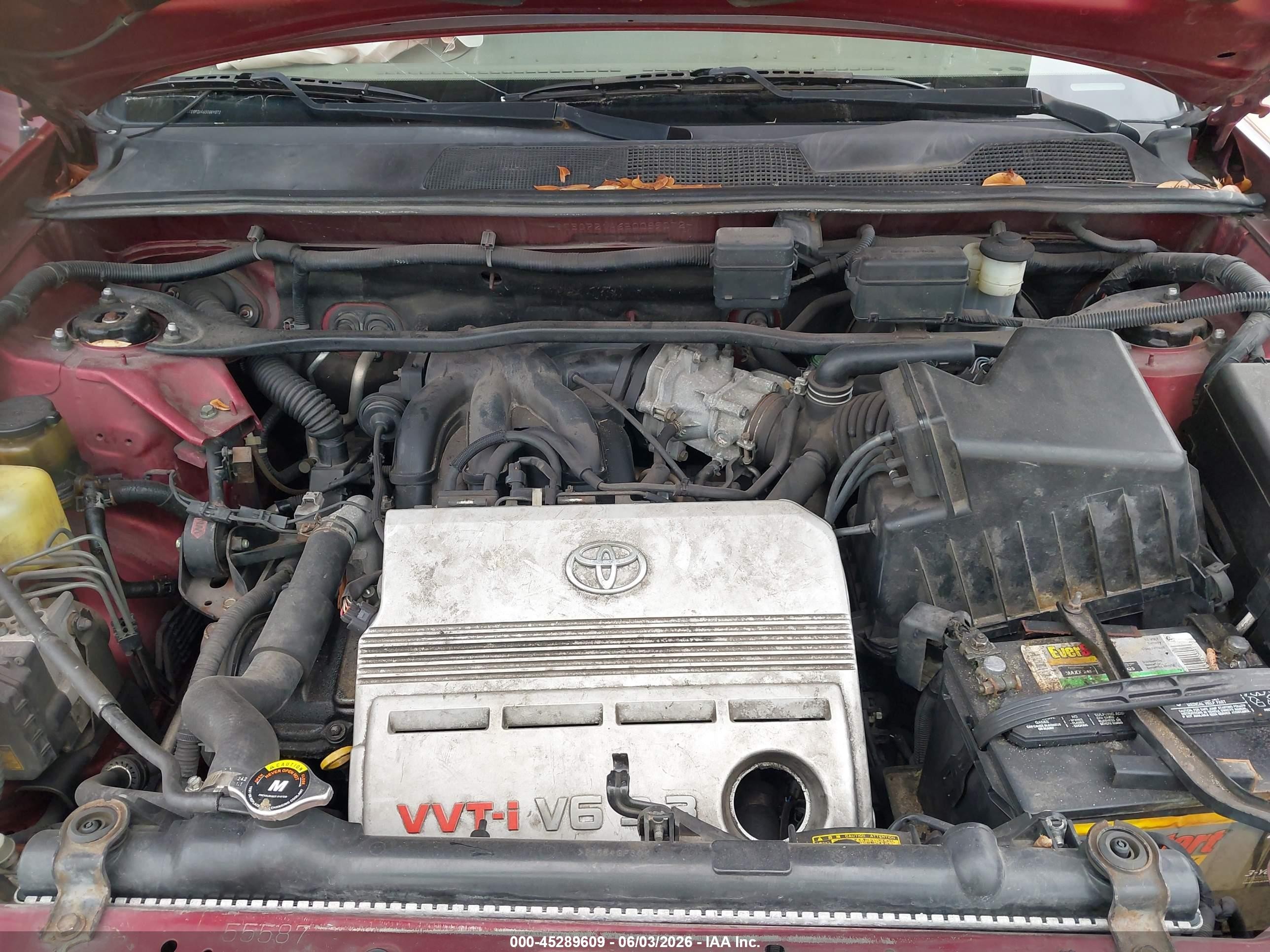 2005 Toyota Highlander V6 Red vin: JTEGP21A650089072