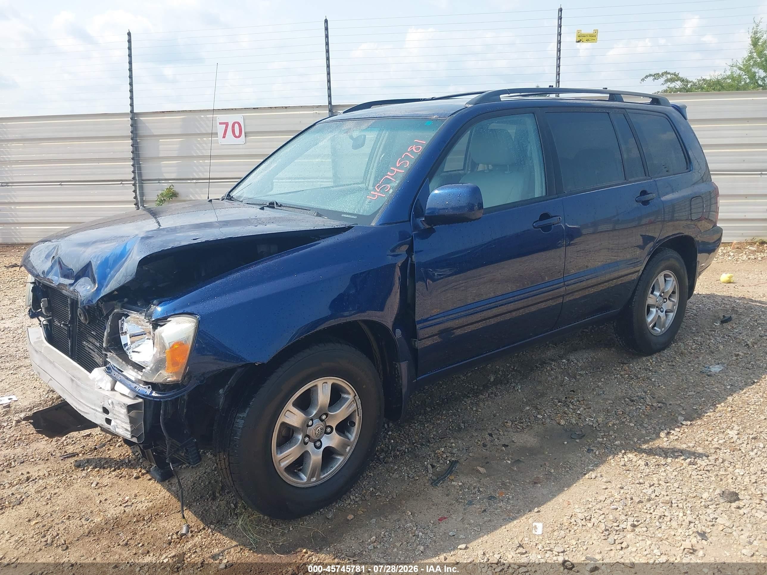 2006 Toyota Highlander V6 Синий vin: JTEGP21A660102839