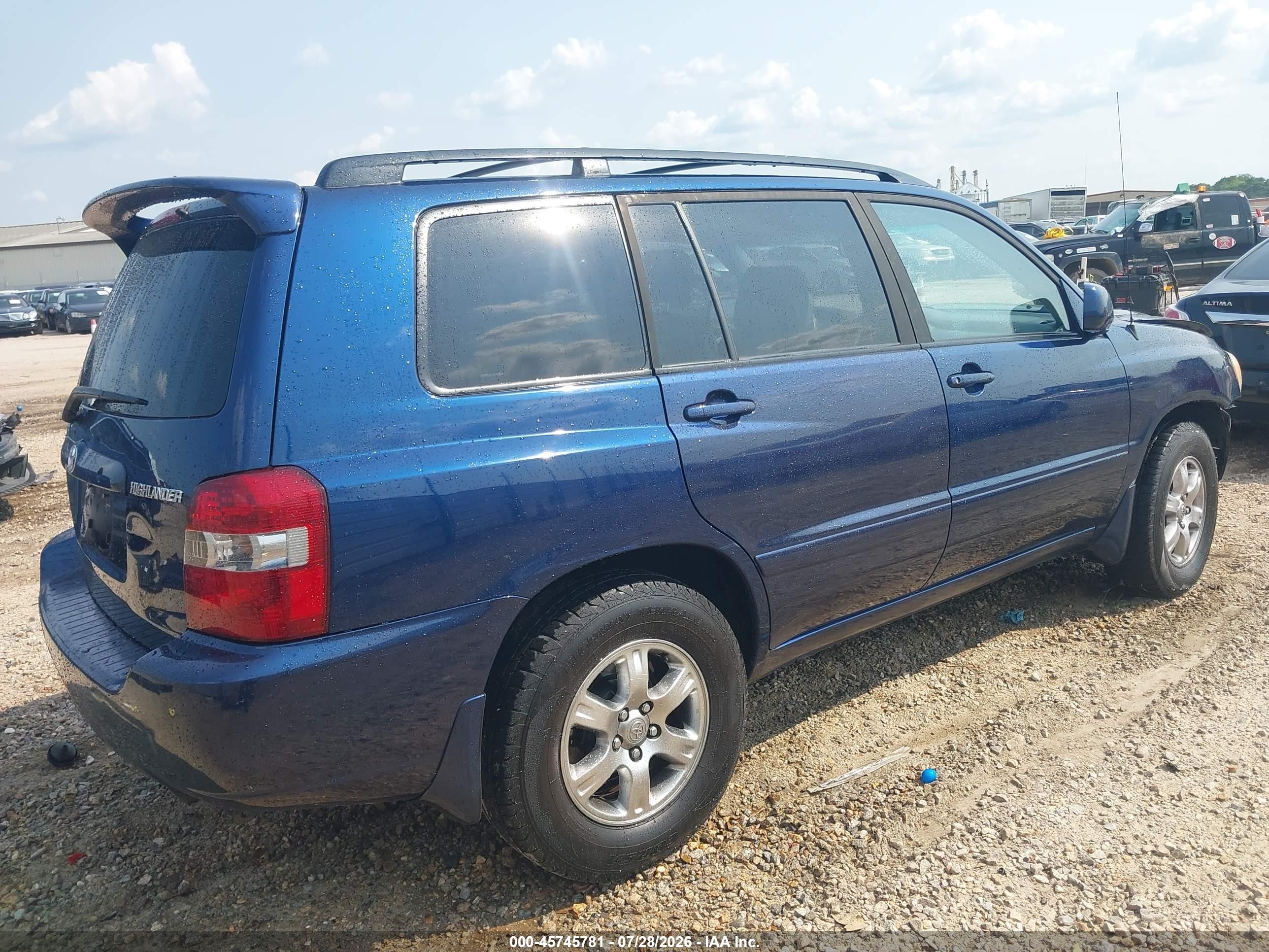 2006 Toyota Highlander V6 Синий vin: JTEGP21A660102839