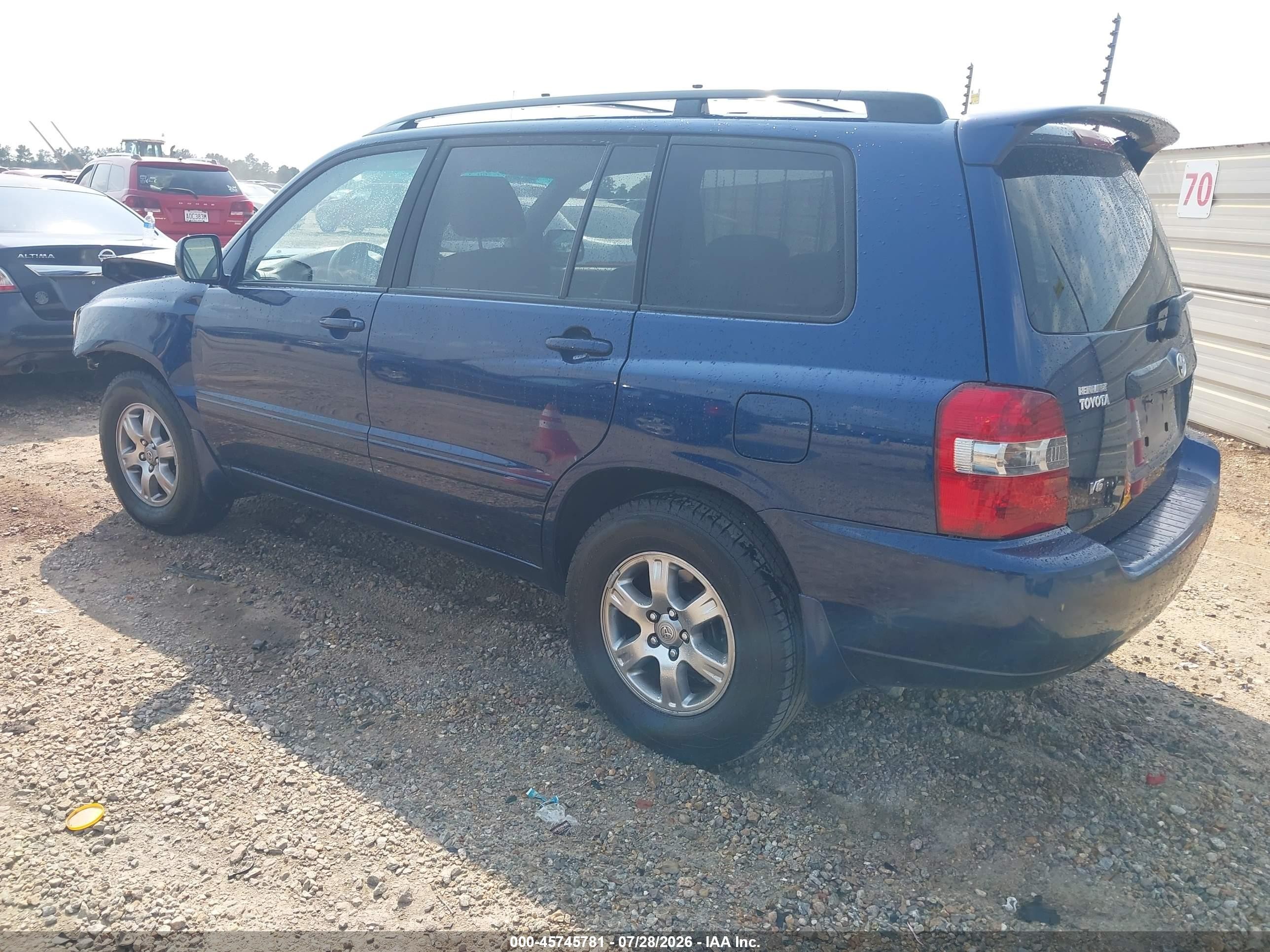 2006 Toyota Highlander V6 Синий vin: JTEGP21A660102839