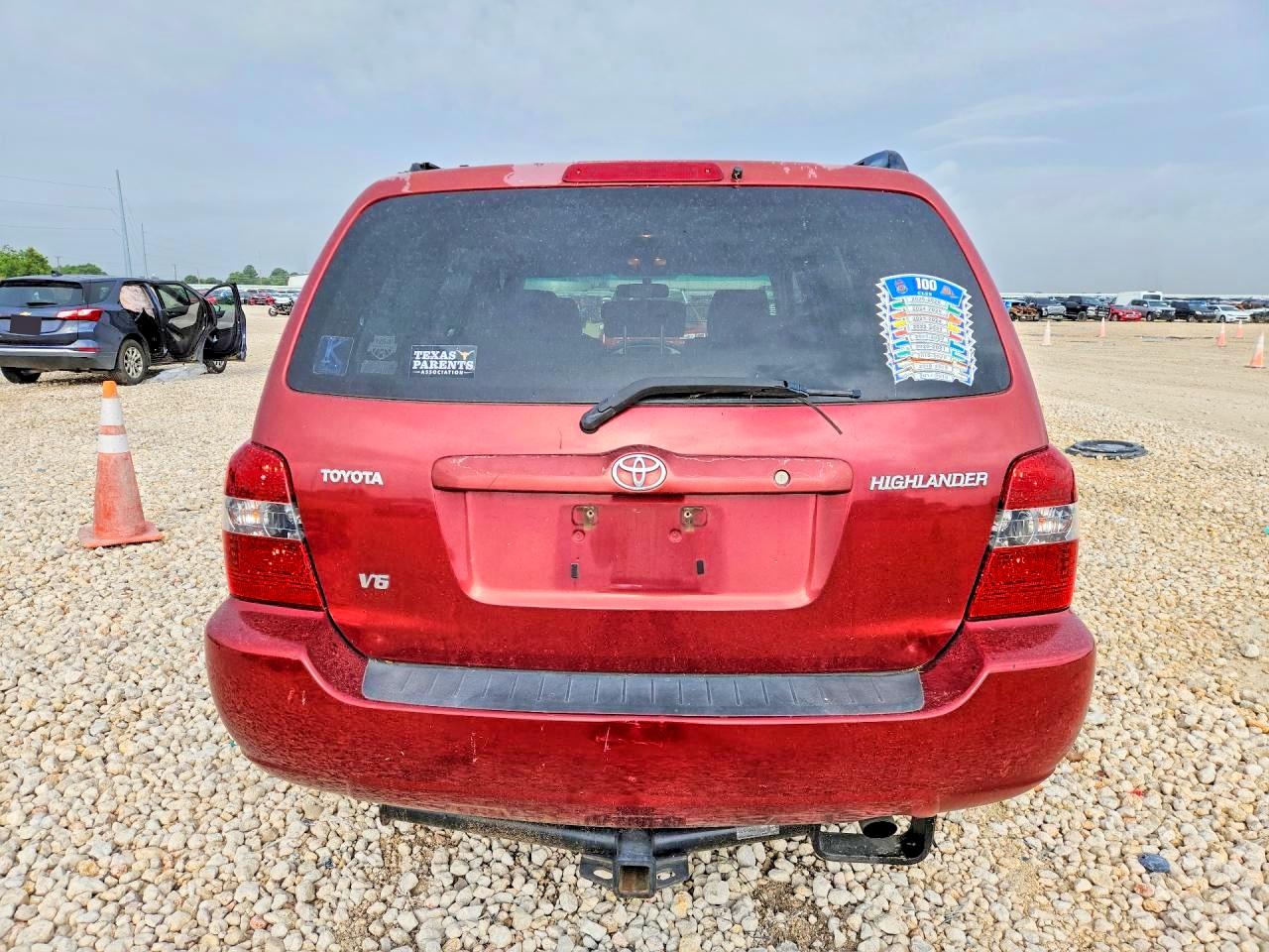 2004 Toyota Highlander Base Red vin: JTEGP21A740041336