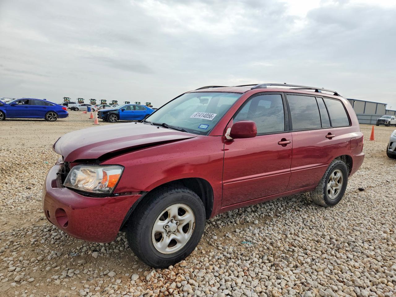 2004 Toyota Highlander Base Red vin: JTEGP21A740041336