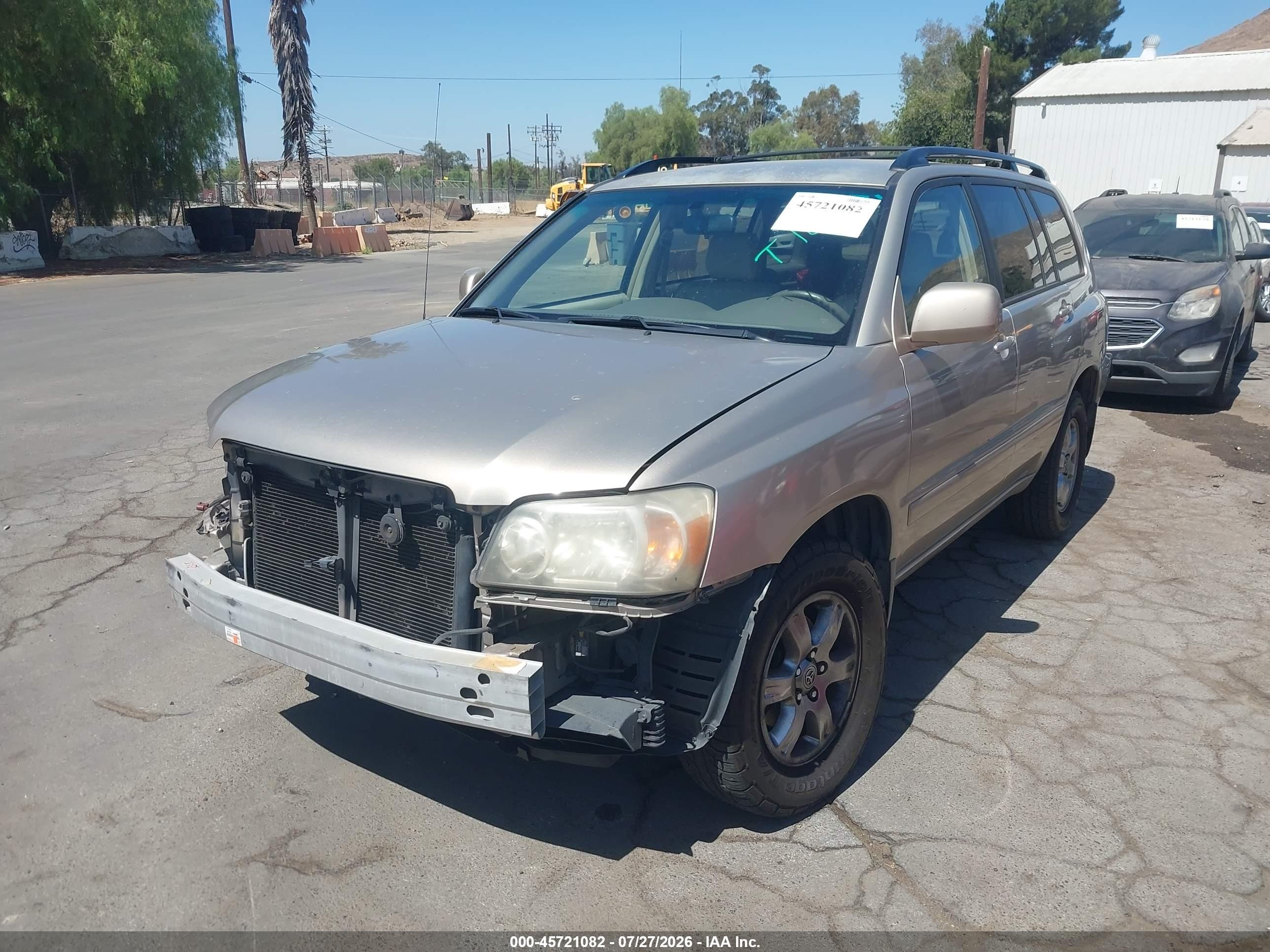2005 Toyota Highlander V6 Silver vin: JTEGP21A750064844