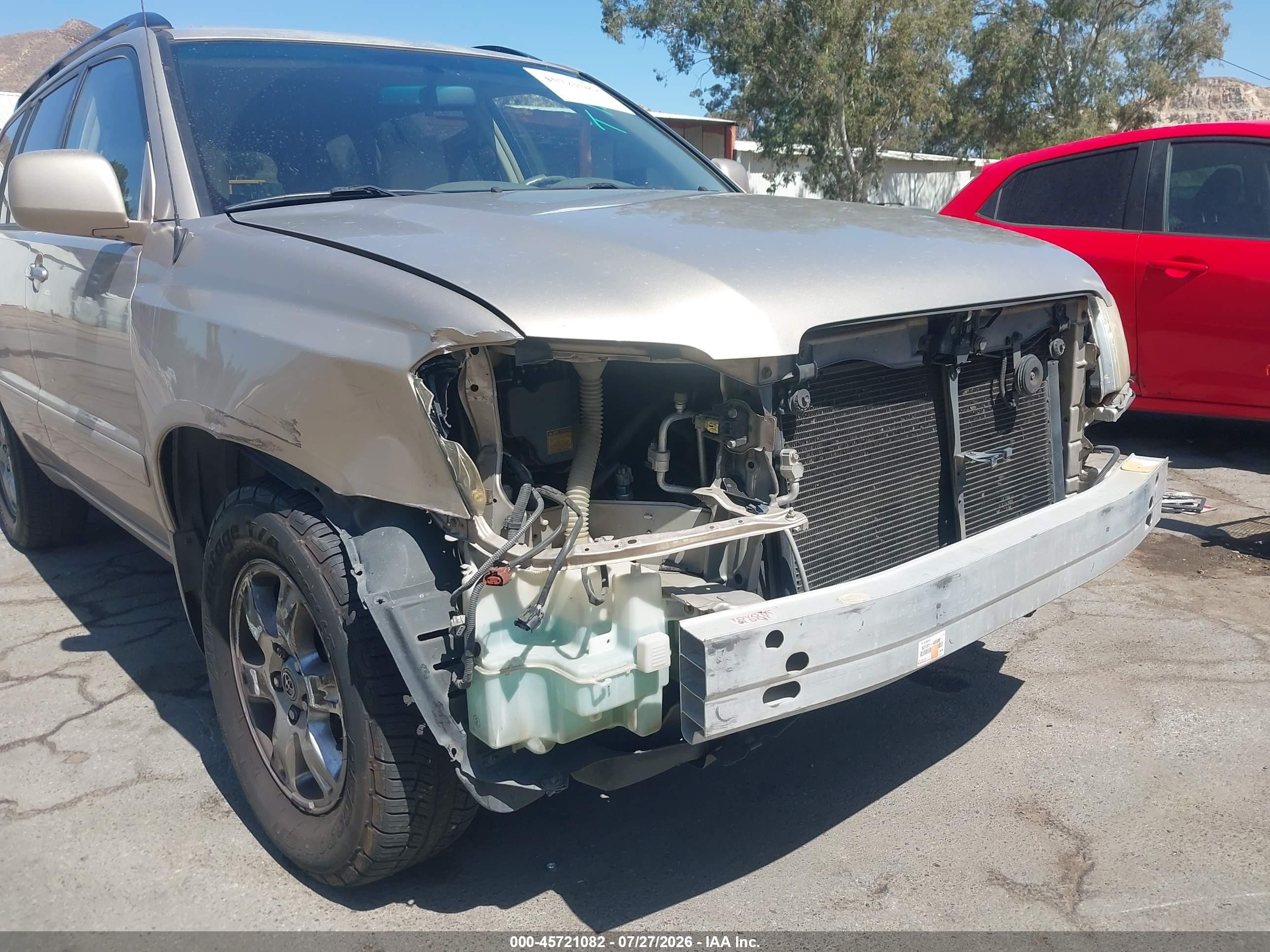 2005 Toyota Highlander V6 Silver vin: JTEGP21A750064844
