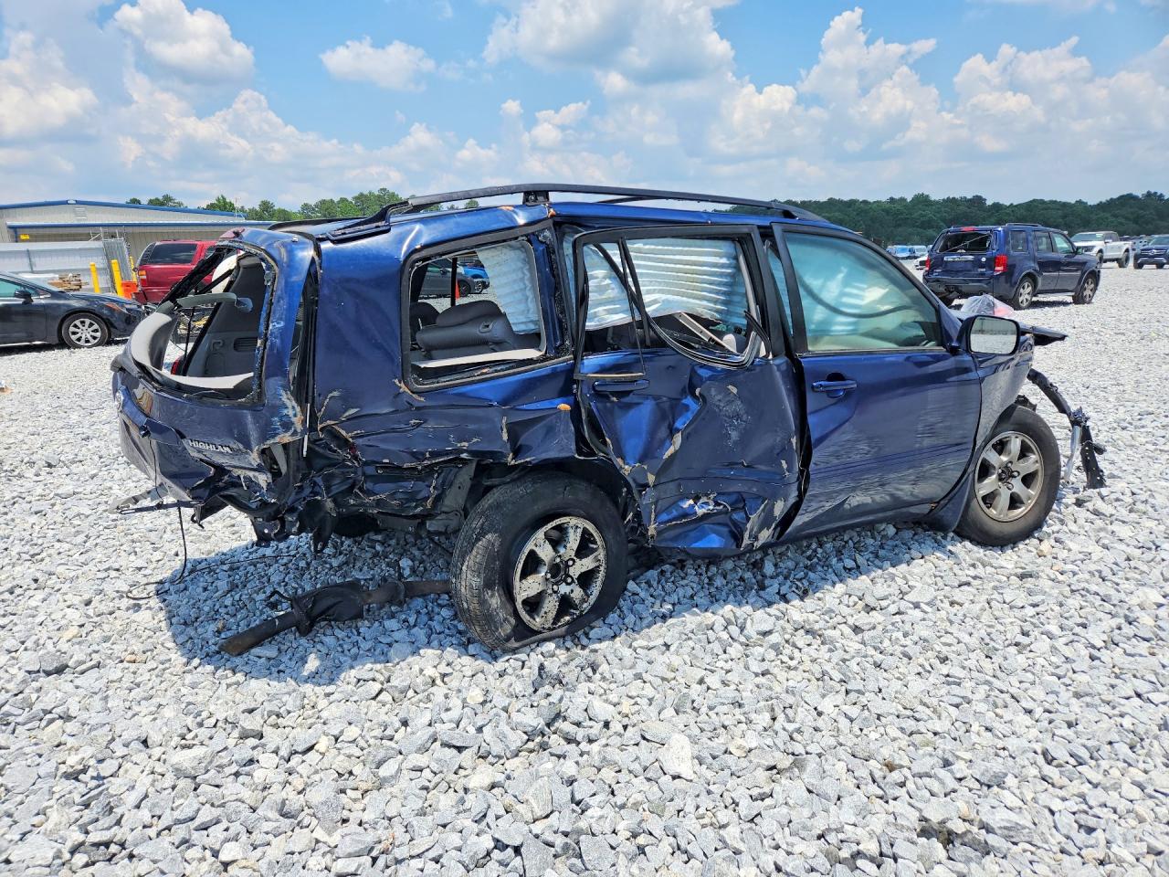 2006 Toyota Highlander Limited Blue vin: JTEGP21A760101165