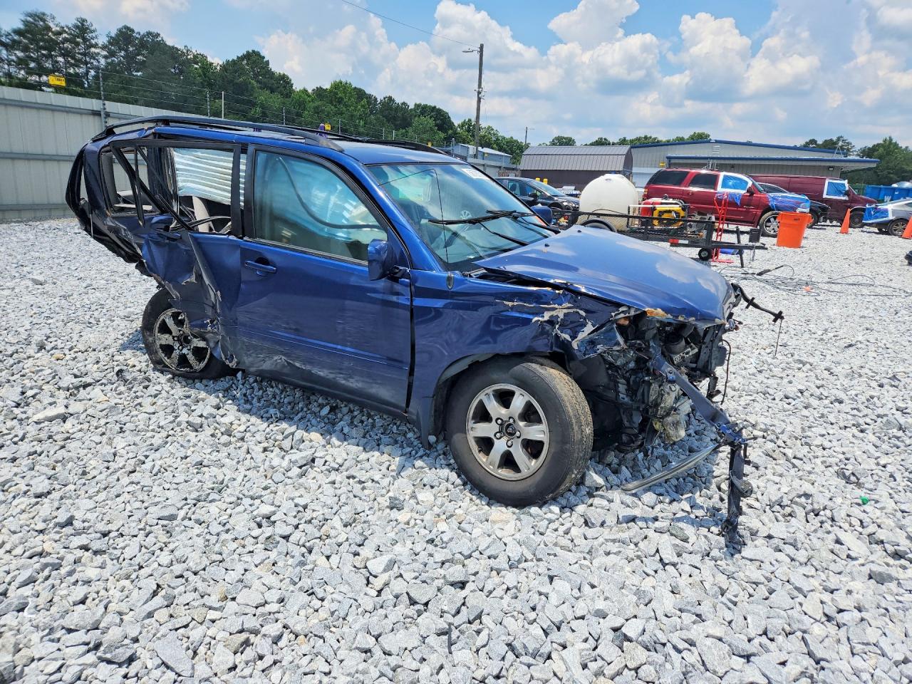2006 Toyota Highlander Limited Blue vin: JTEGP21A760101165
