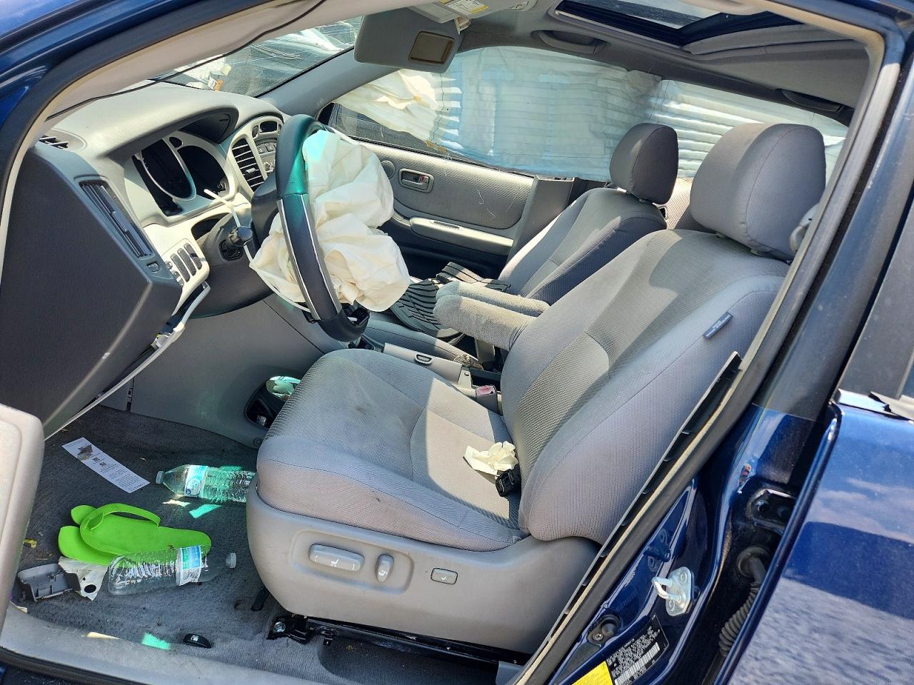 2006 Toyota Highlander Limited Blue vin: JTEGP21A760101165