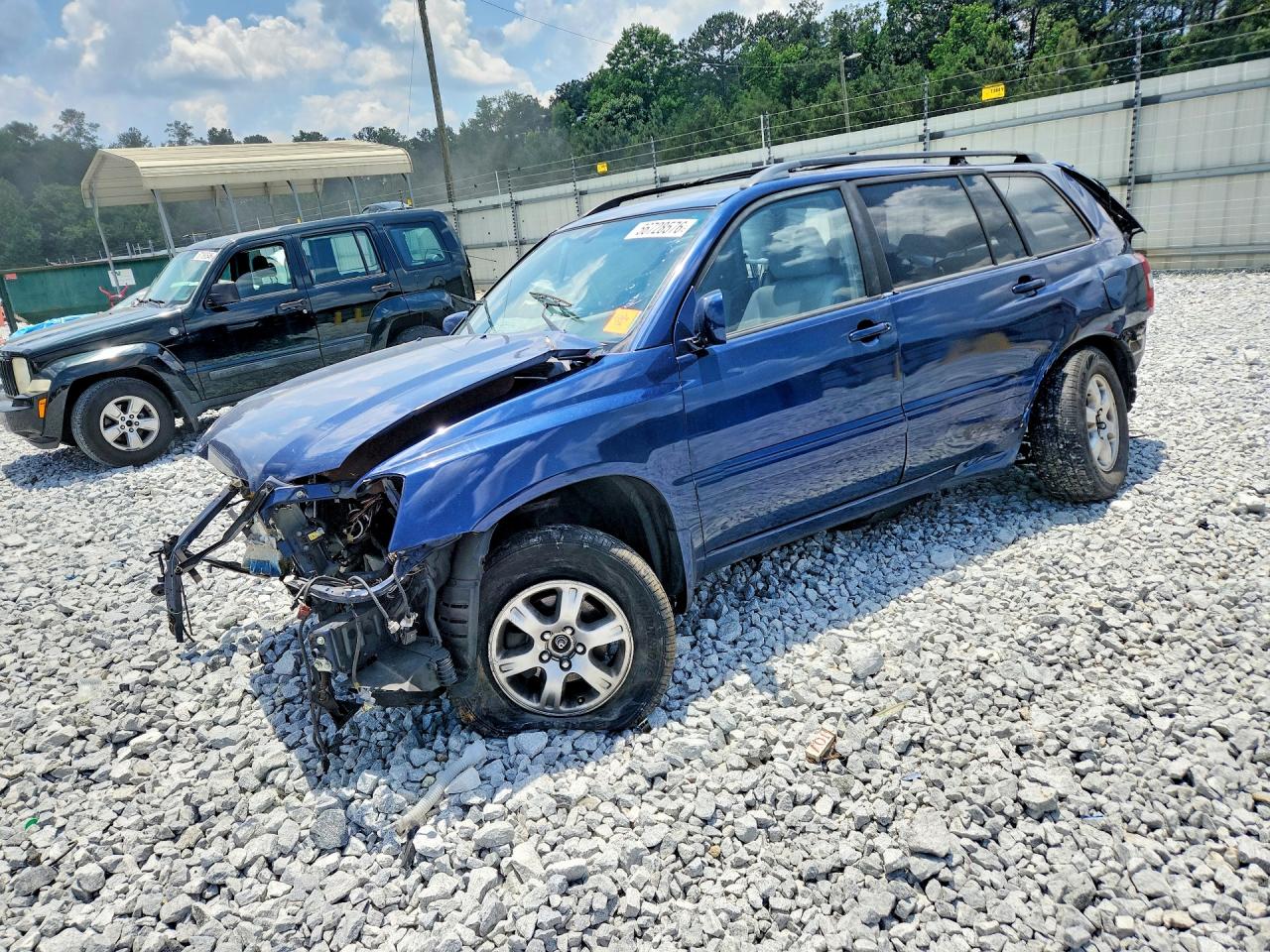 2006 Toyota Highlander Limited Blue vin: JTEGP21A760101165