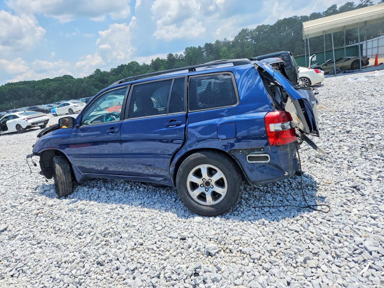 2006 Toyota Highlander Limited Blue vin: JTEGP21A760101165