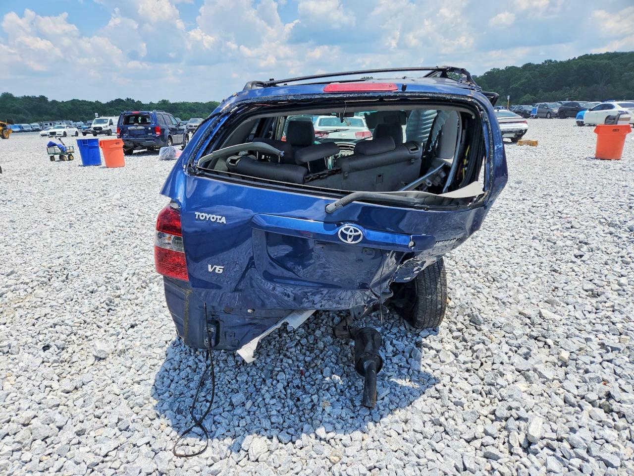 2006 Toyota Highlander Limited Blue vin: JTEGP21A760101165