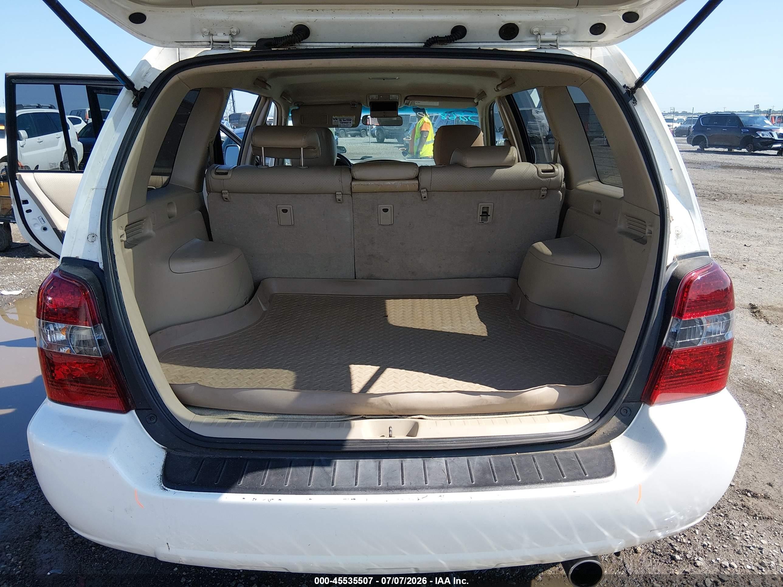 2006 Toyota Highlander Sport V6 White vin: JTEGP21A760114207