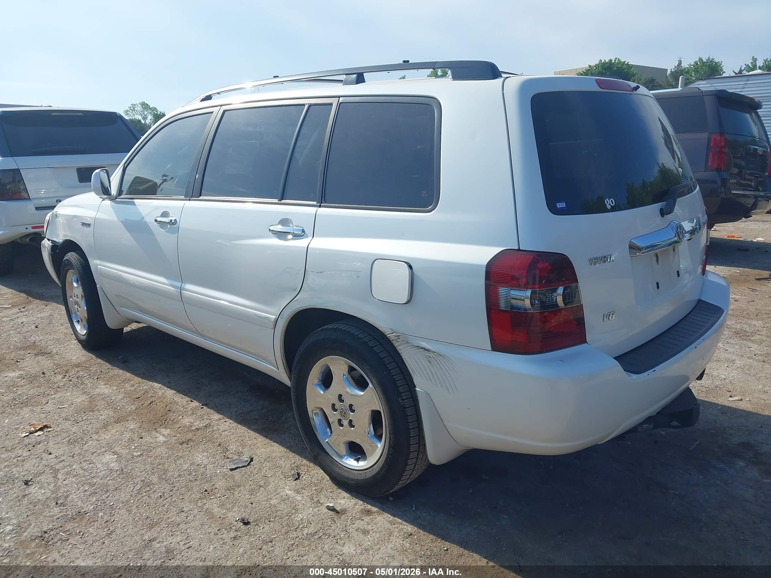 2006 Toyota Highlander Sport V6 Белый vin: JTEGP21A760121240