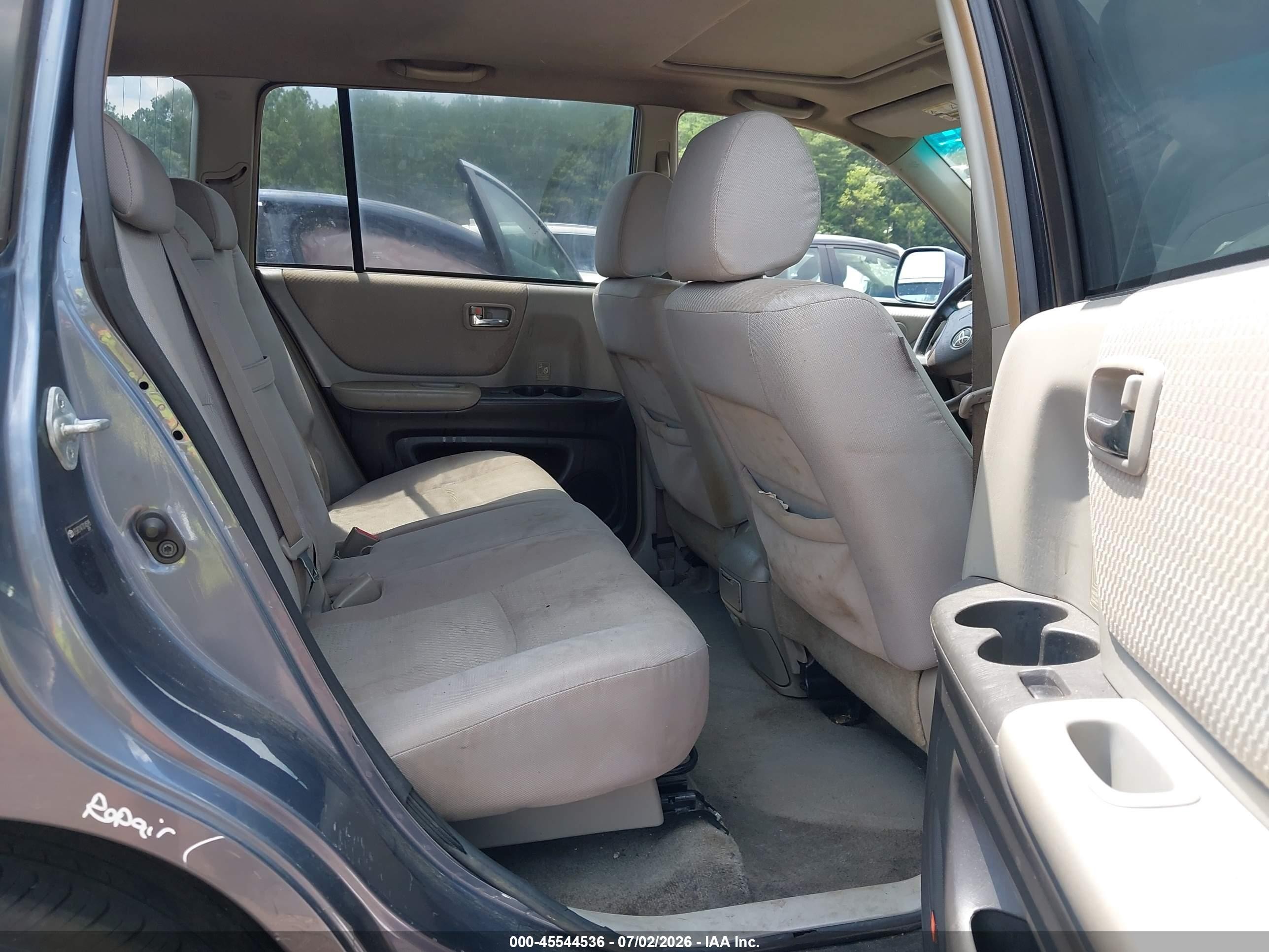 2007 Toyota Highlander Sport Blue vin: JTEGP21A770145295