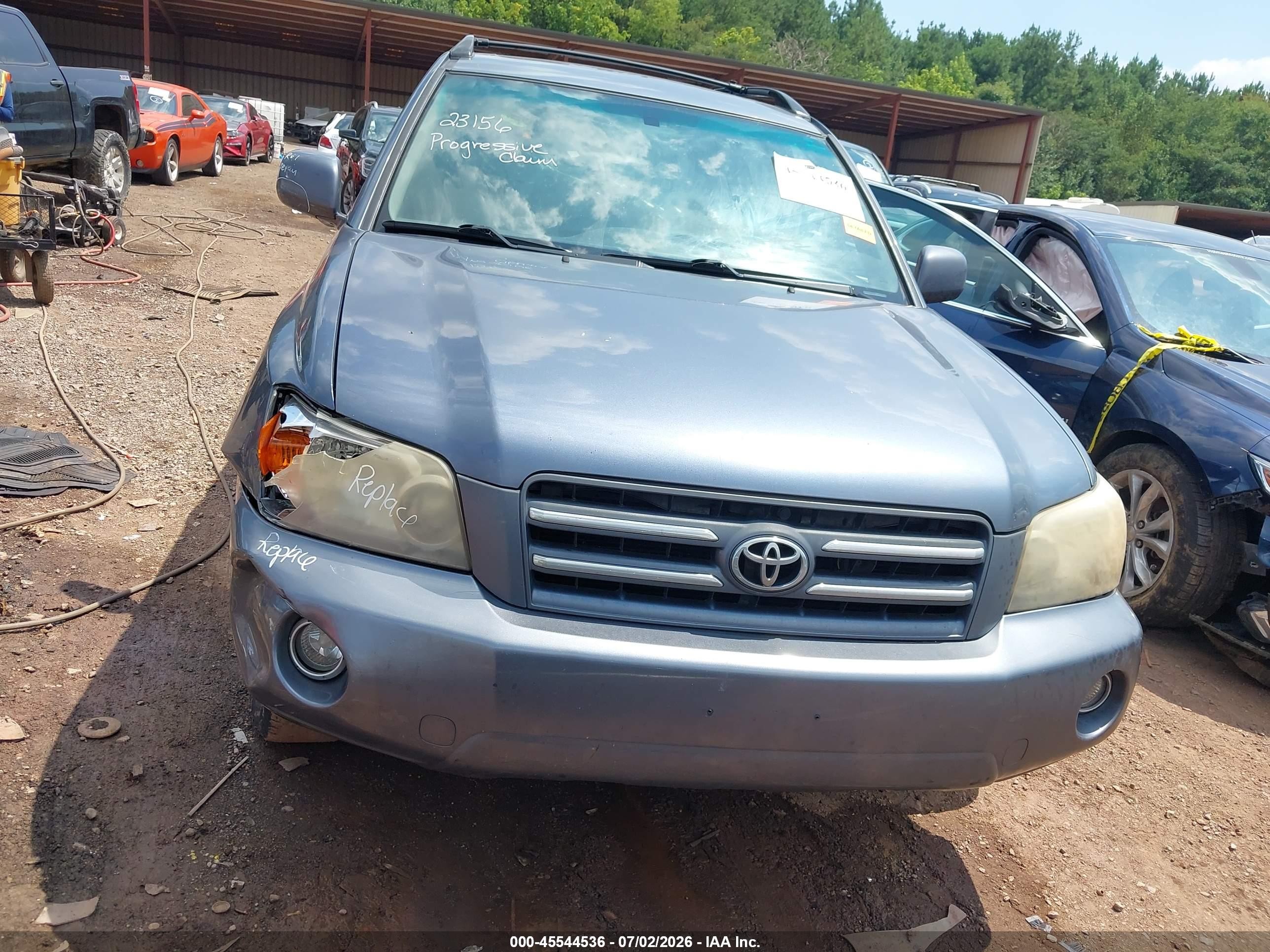 2007 Toyota Highlander Sport Blue vin: JTEGP21A770145295