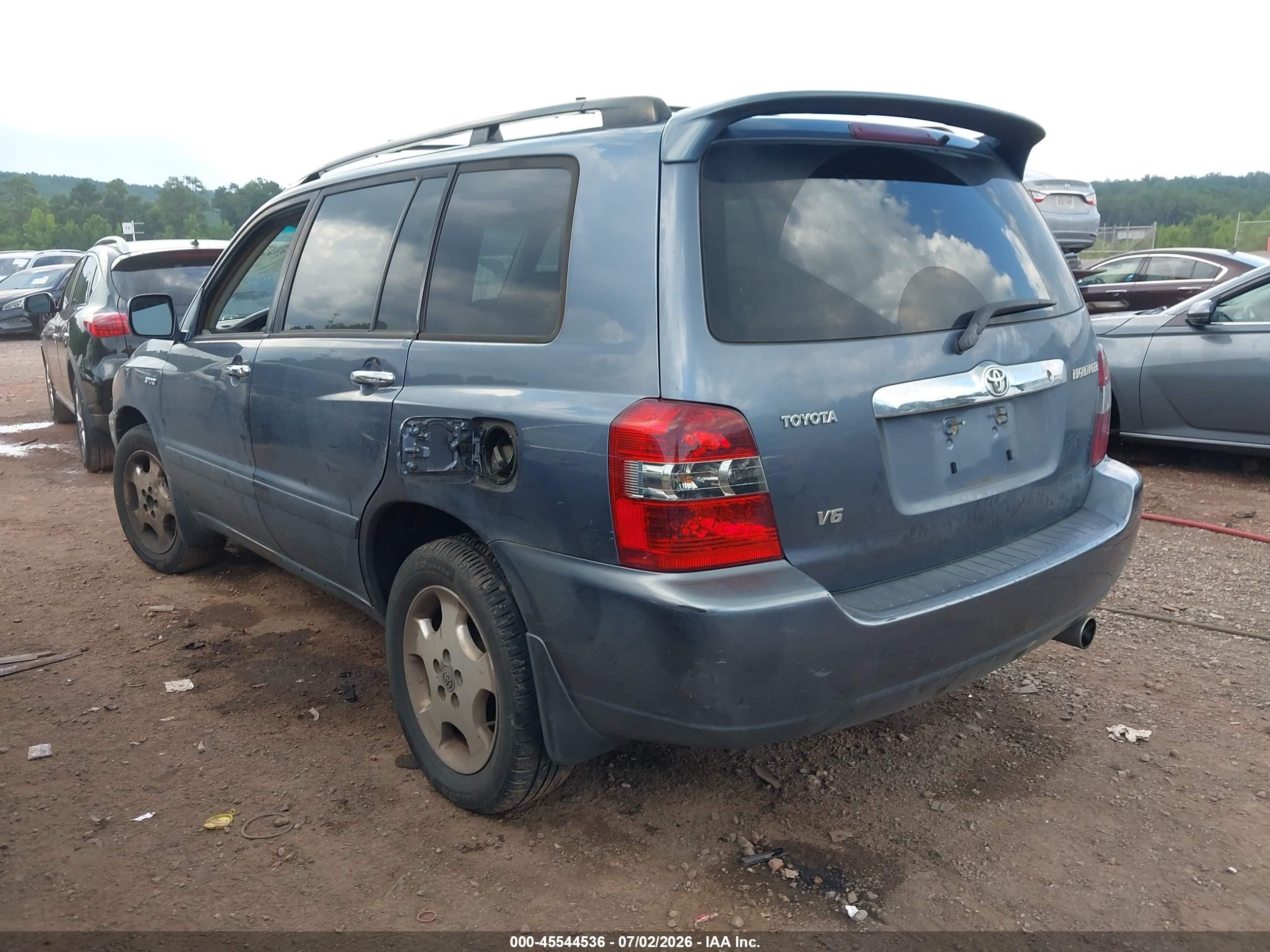 2007 Toyota Highlander Sport Blue vin: JTEGP21A770145295