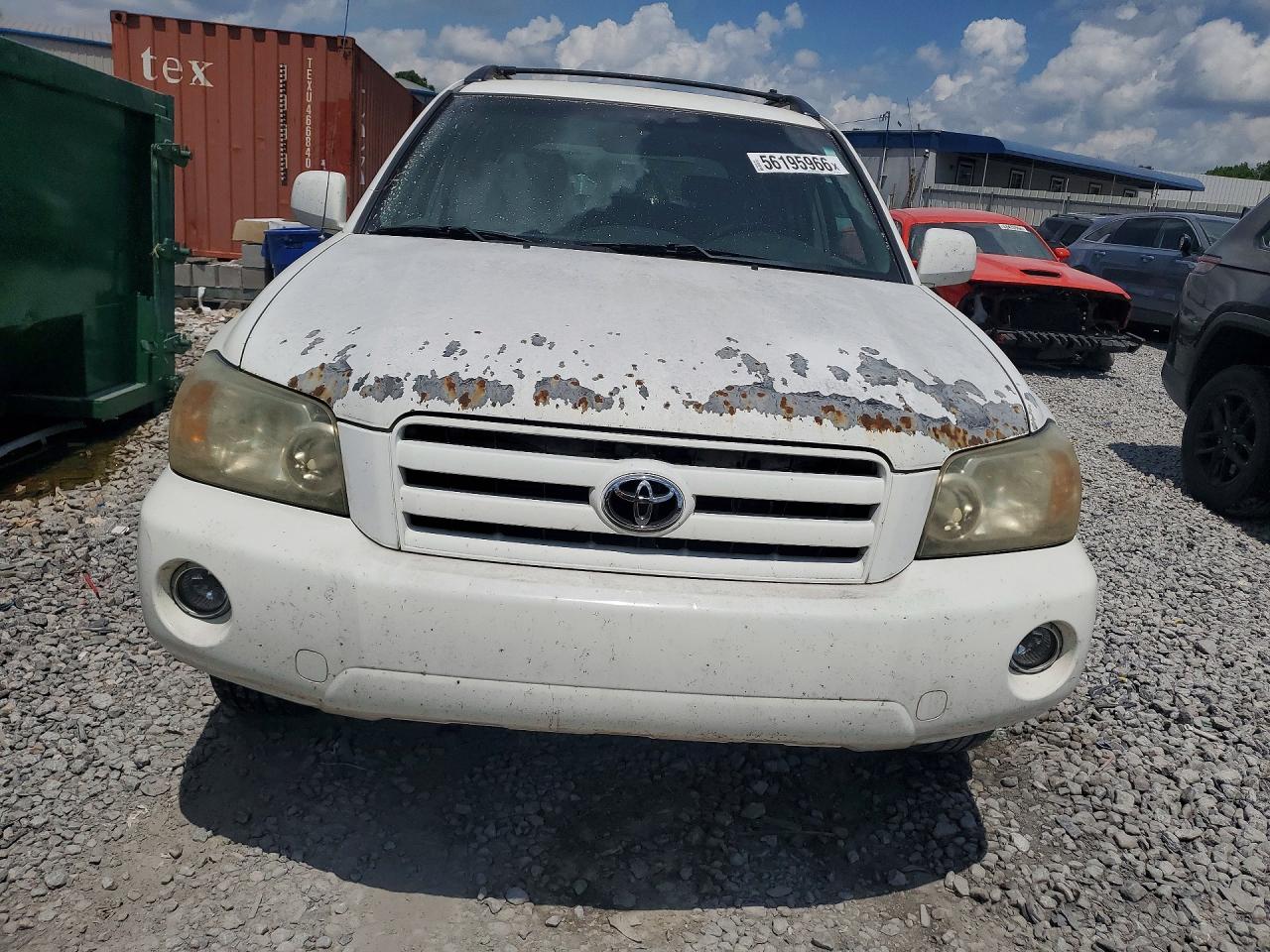 2004 Toyota Highlander Base White vin: JTEGP21A840029132