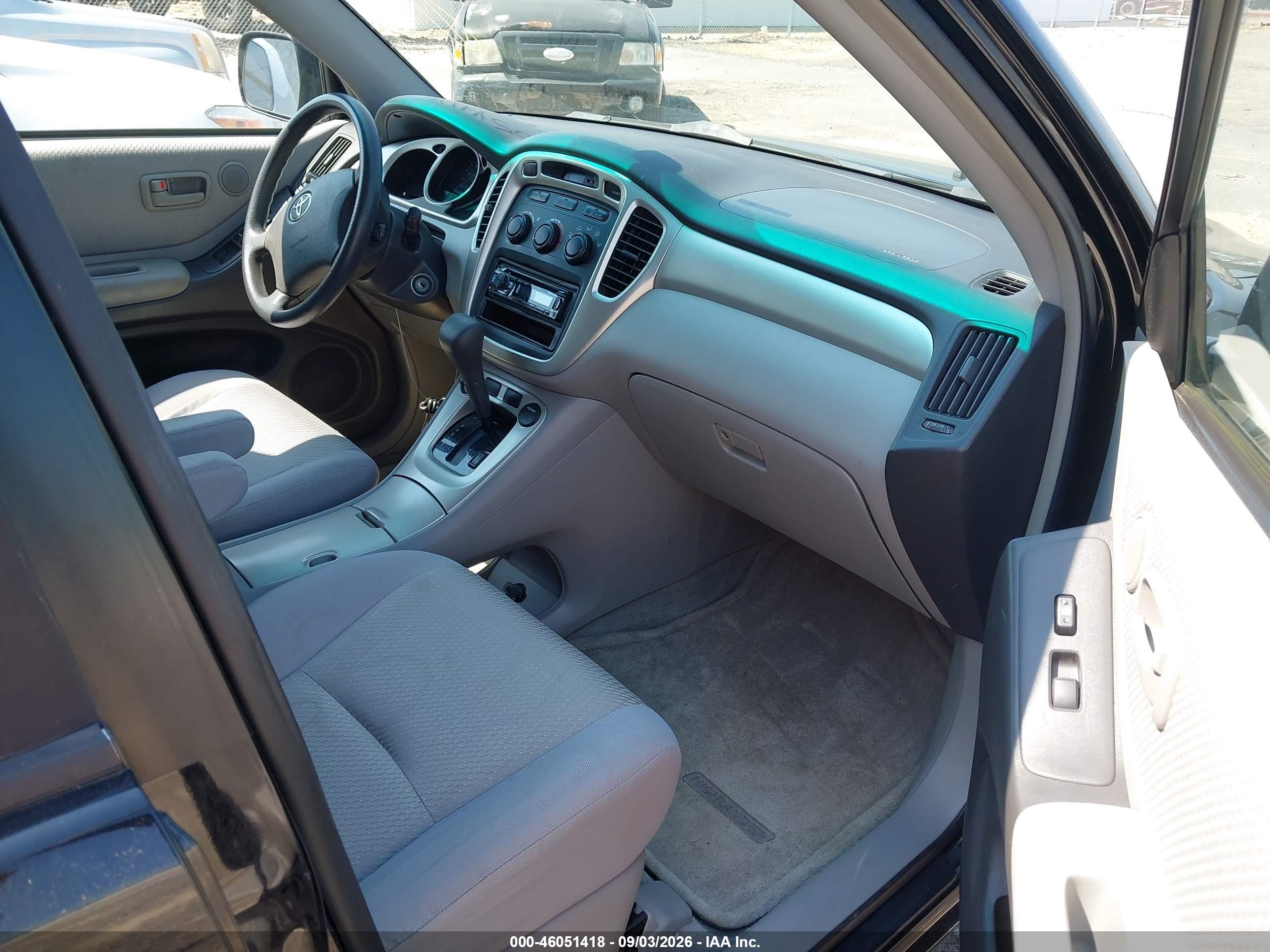 2004 Toyota Highlander V6 Black vin: JTEGP21A840034329