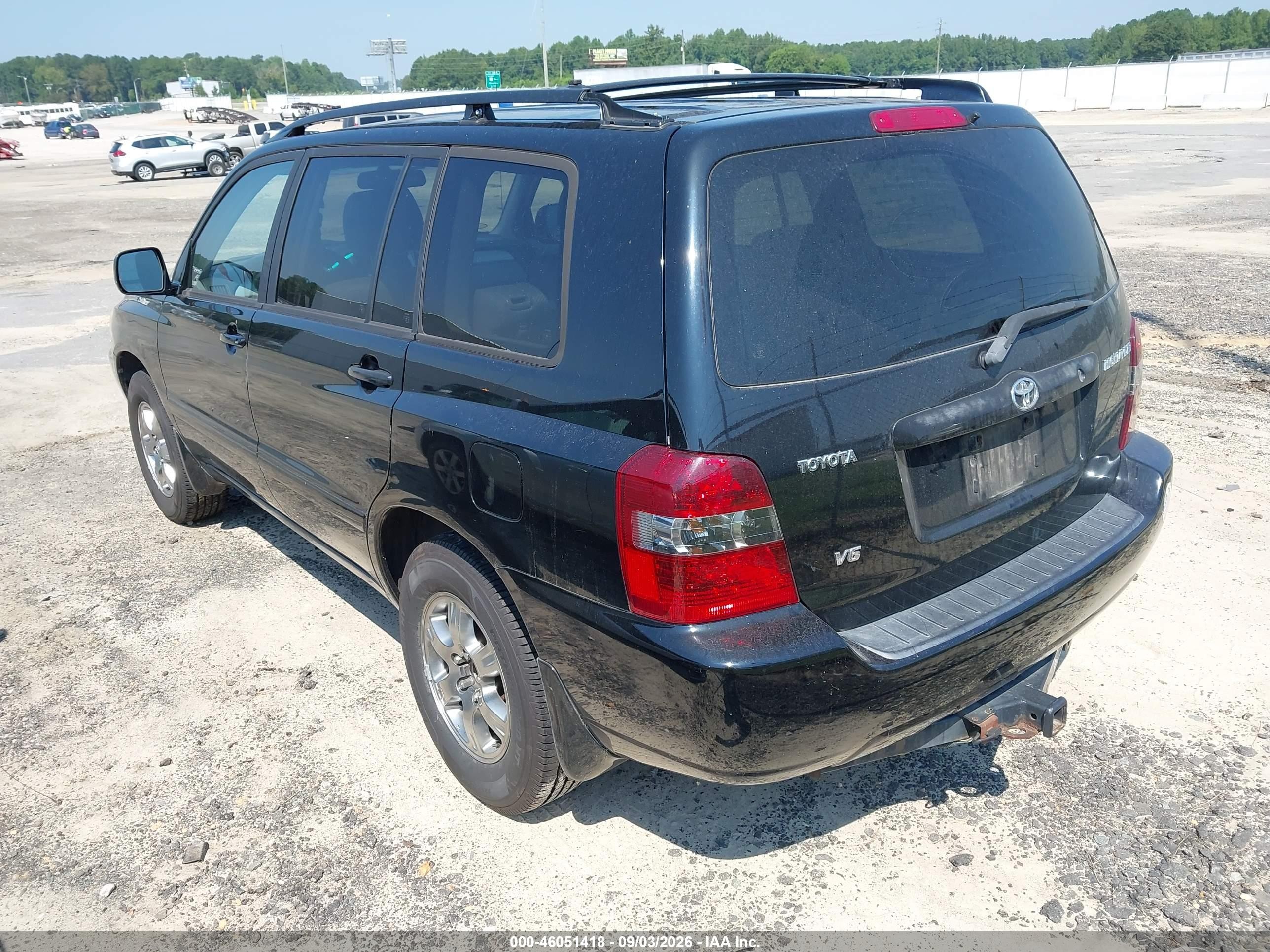 2004 Toyota Highlander V6 Black vin: JTEGP21A840034329