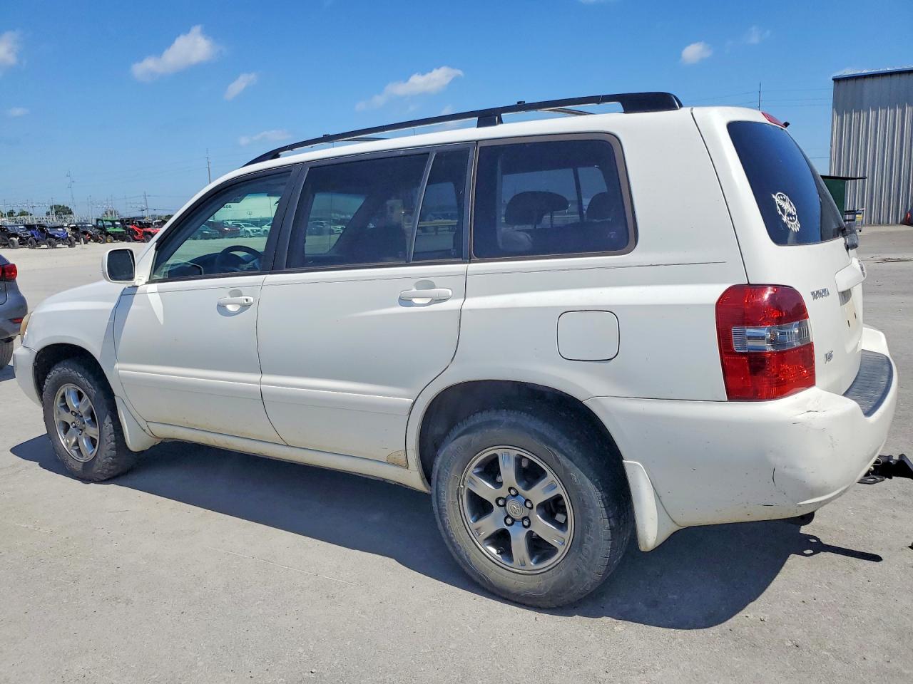 2005 Toyota Highlander Limited White vin: JTEGP21A850070653