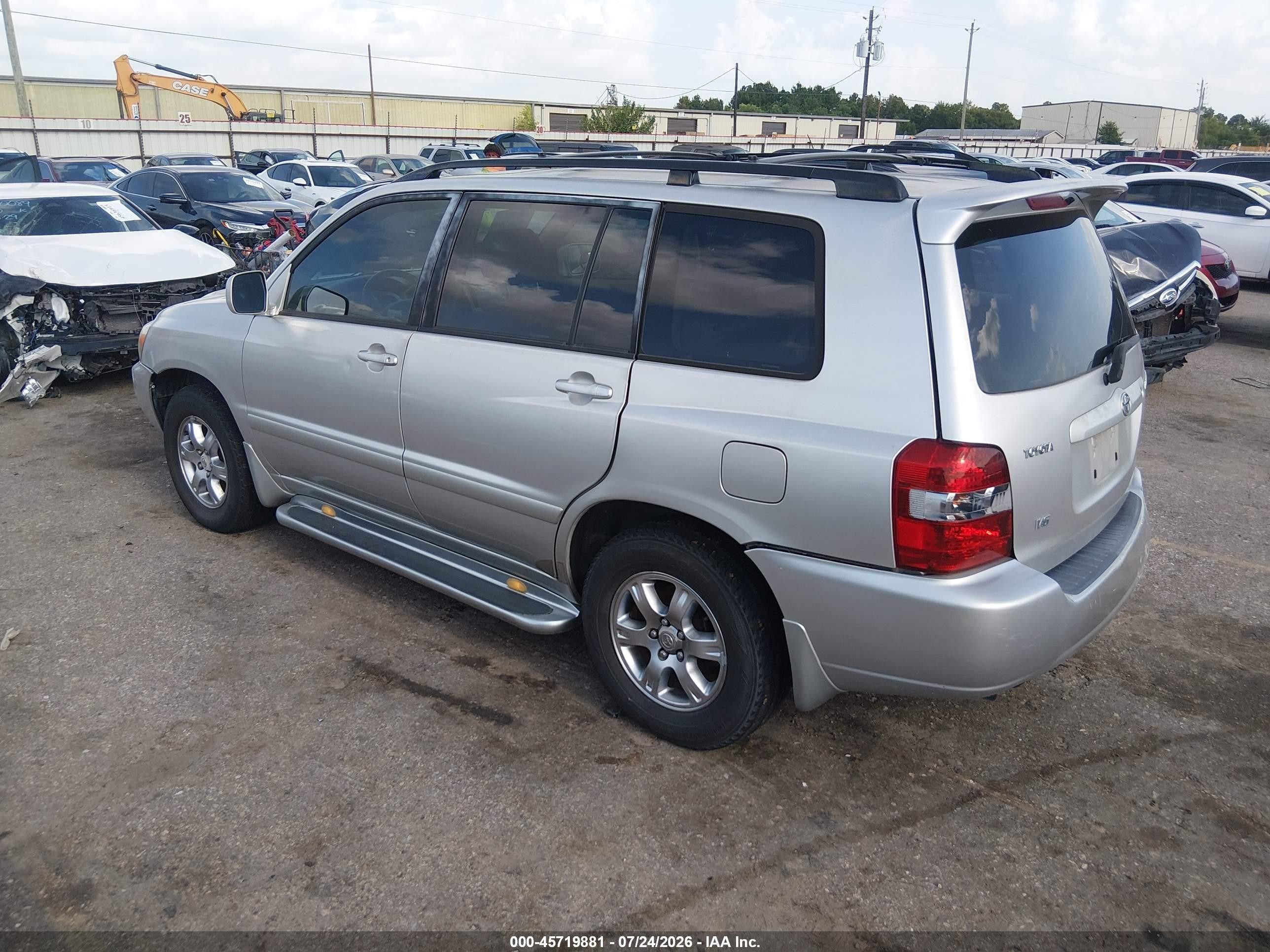 2005 Toyota Highlander V6 Silver vin: JTEGP21A850085489