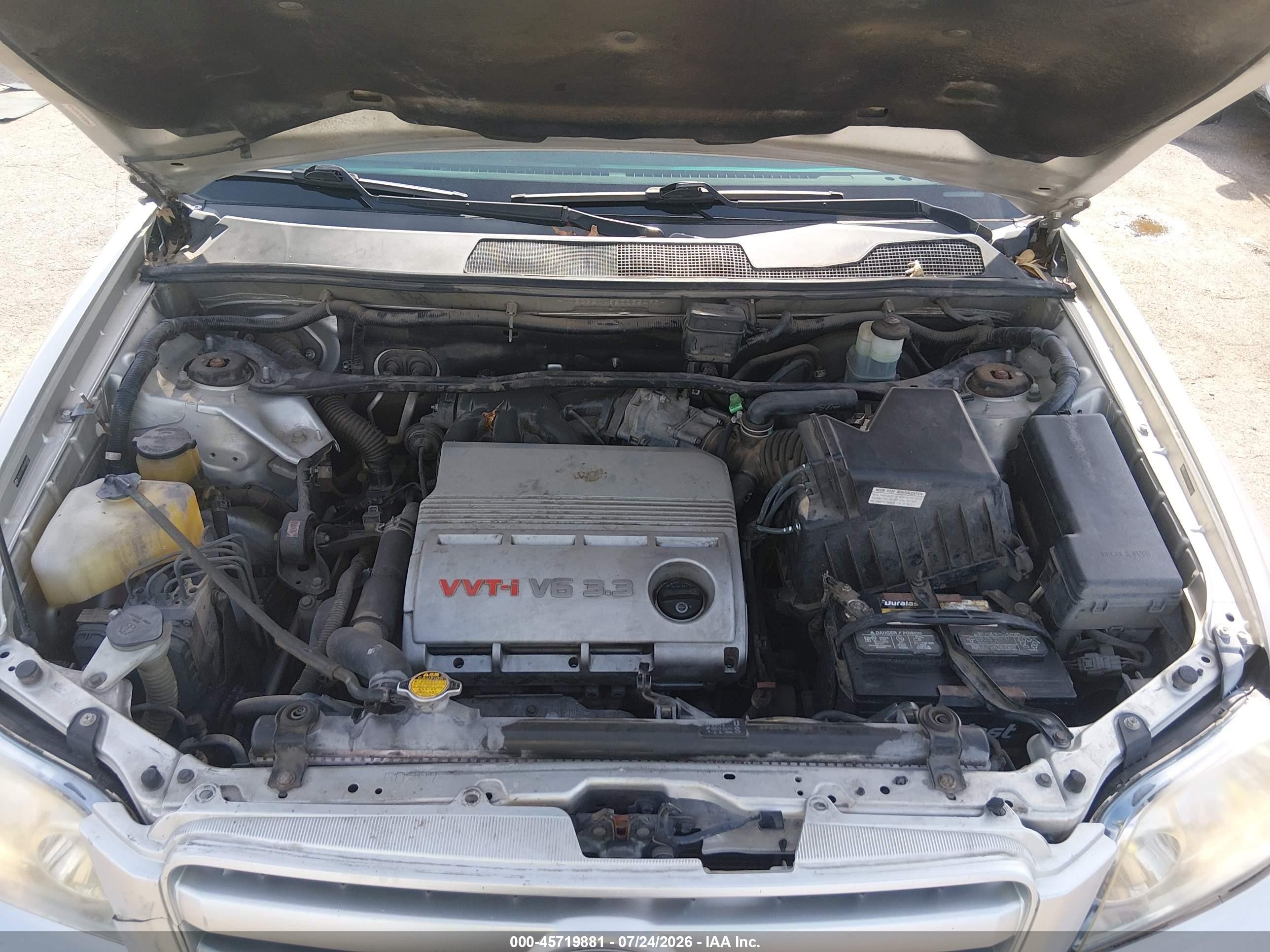 2005 Toyota Highlander V6 Silver vin: JTEGP21A850085489