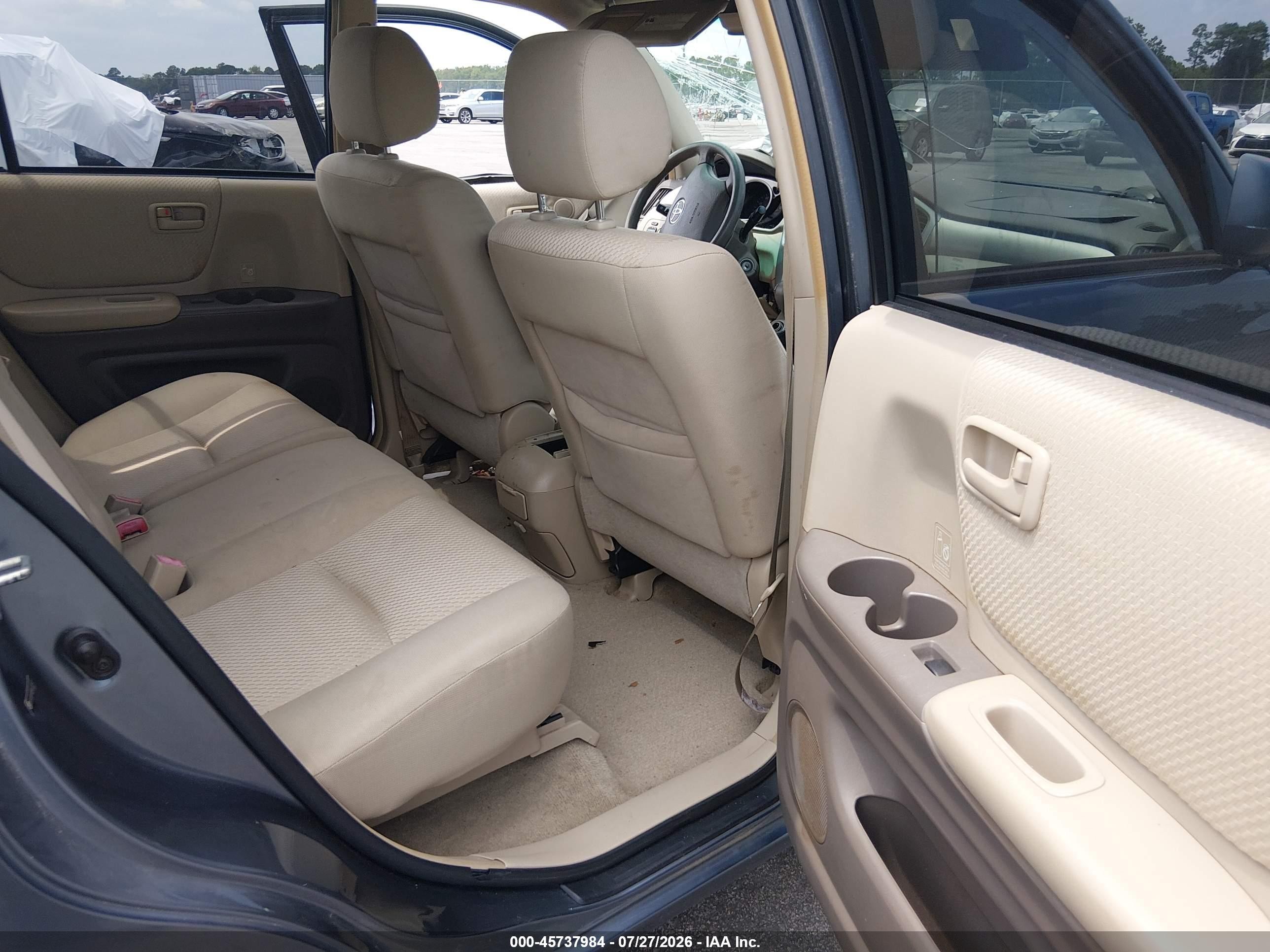 2006 Toyota Highlander V6 Blue vin: JTEGP21A860123613