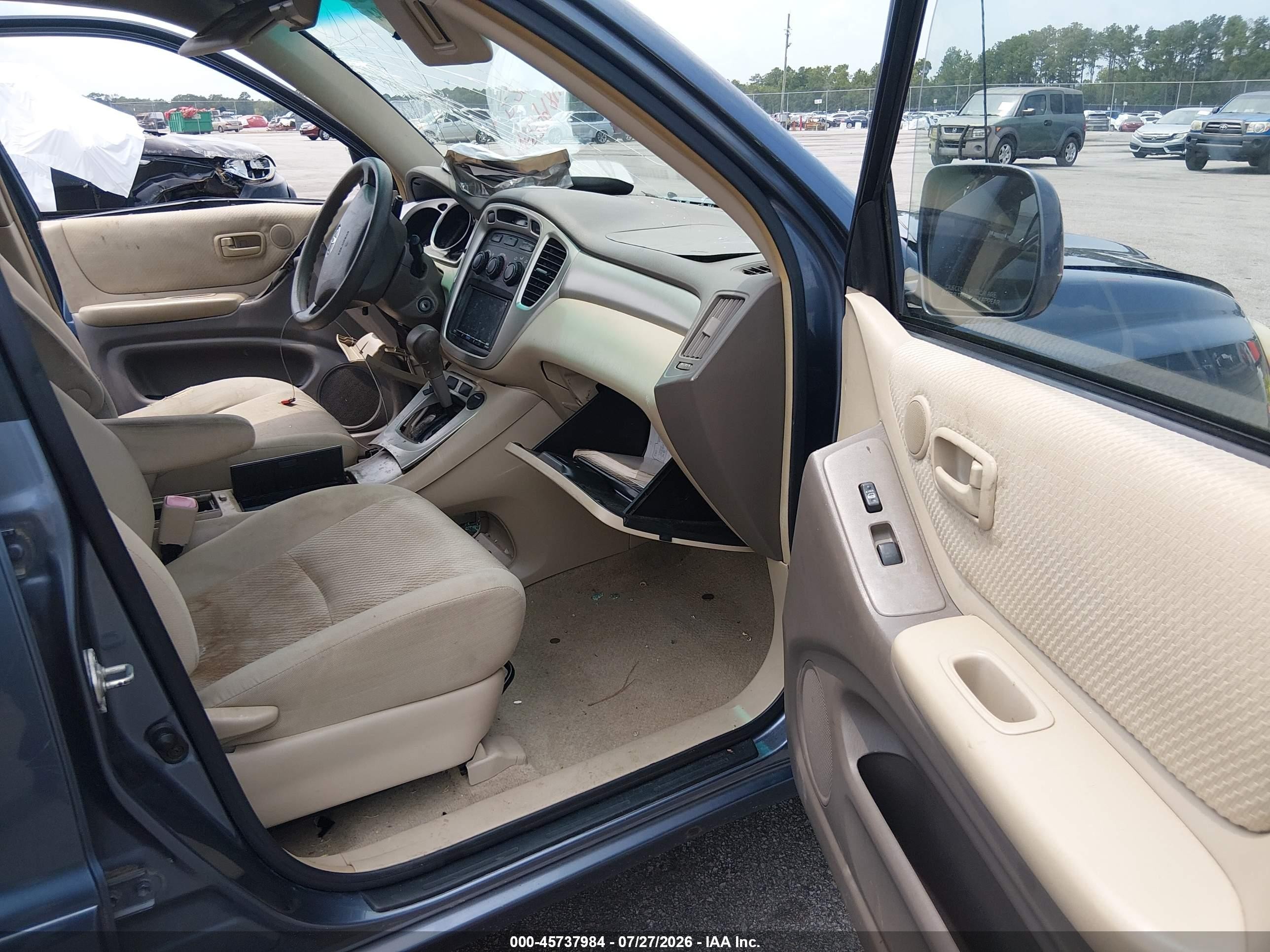 2006 Toyota Highlander V6 Blue vin: JTEGP21A860123613
