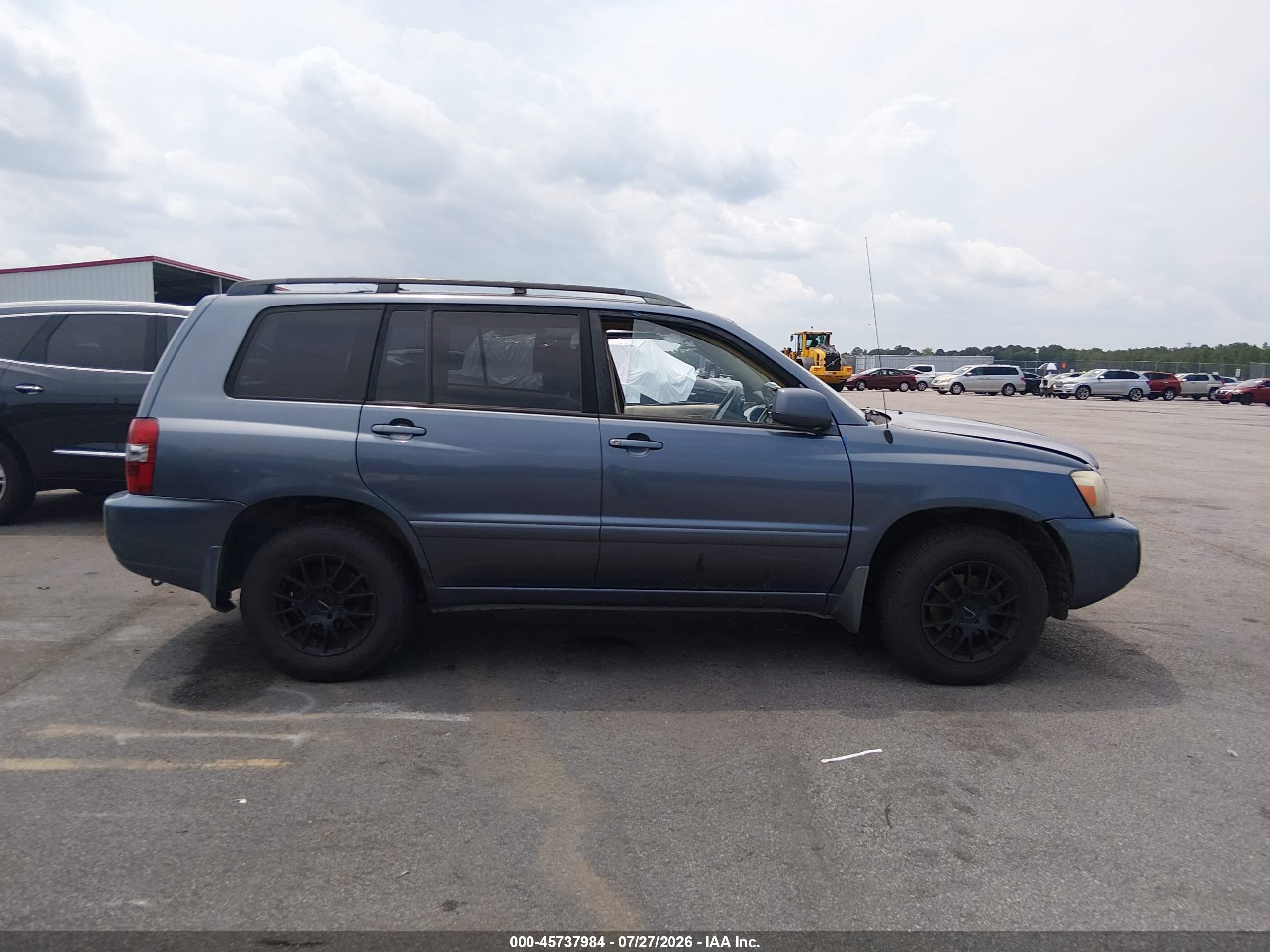 2006 Toyota Highlander V6 Blue vin: JTEGP21A860123613
