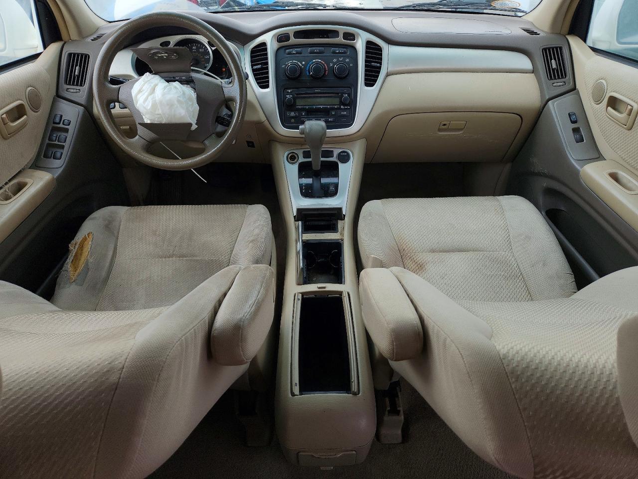 2004 Toyota Highlander Base White vin: JTEGP21A940036574