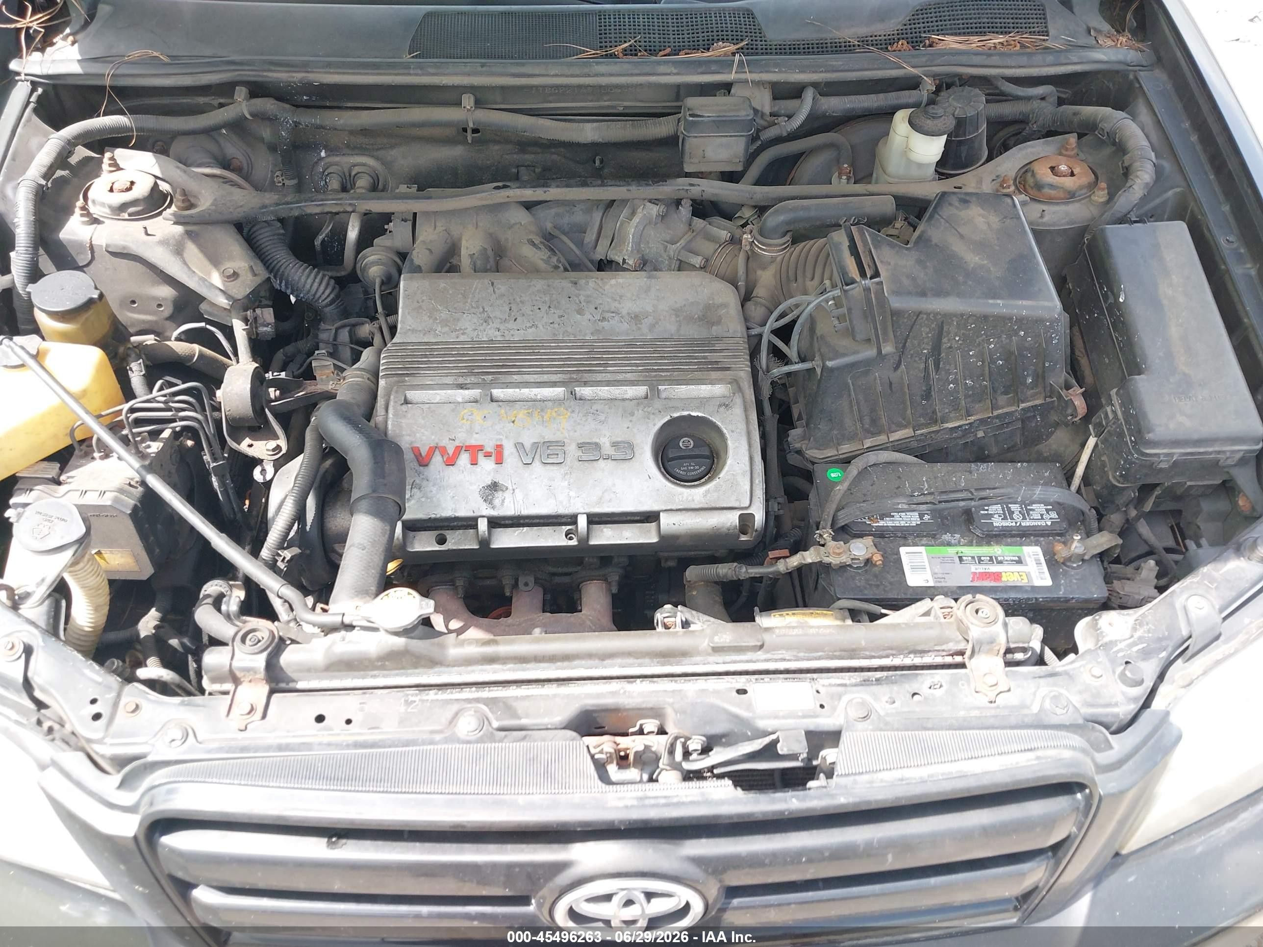 2005 Toyota Highlander V6 Black vin: JTEGP21A950064568