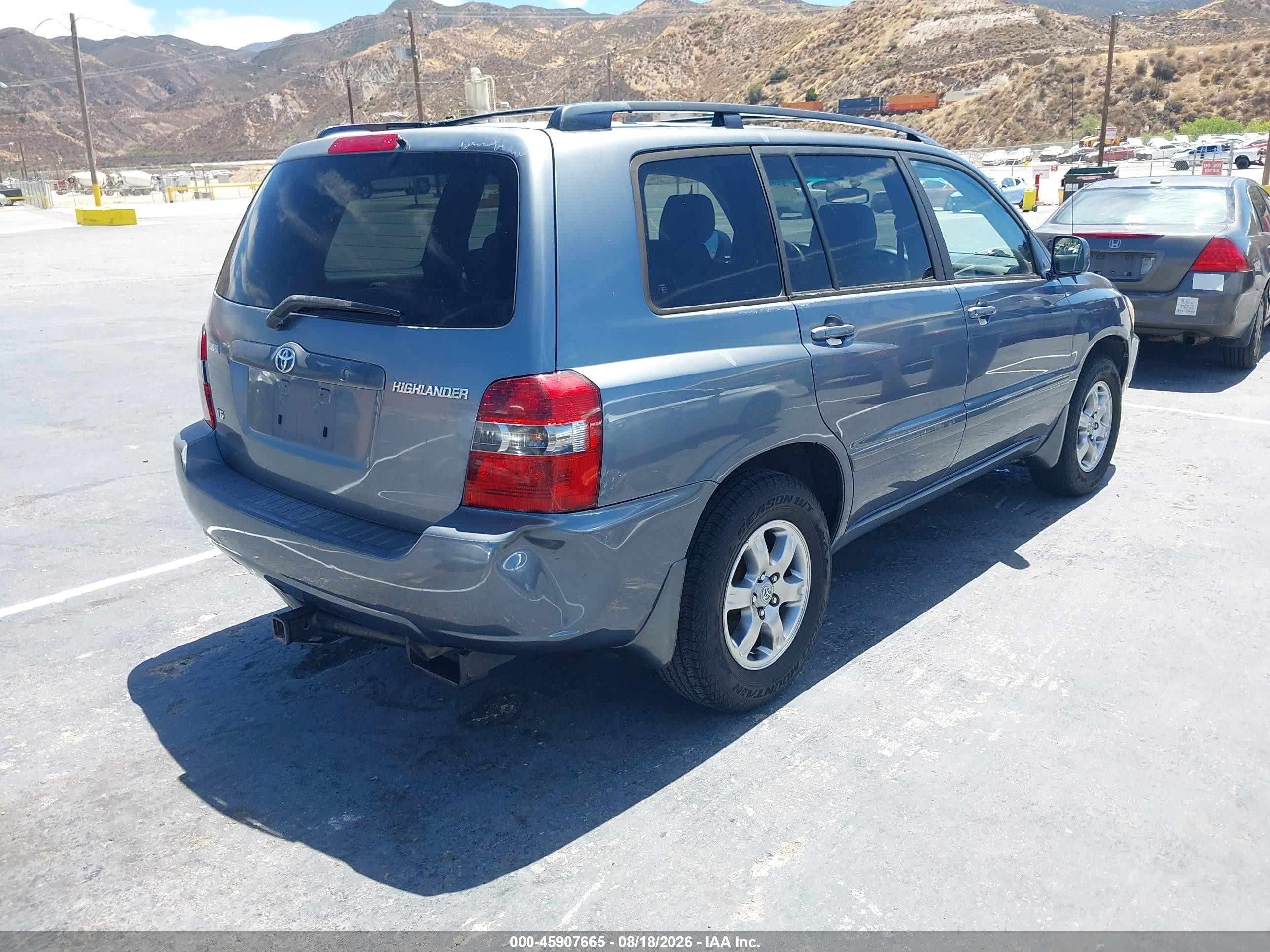 2006 Toyota Highlander V6 Silver vin: JTEGP21A960094039