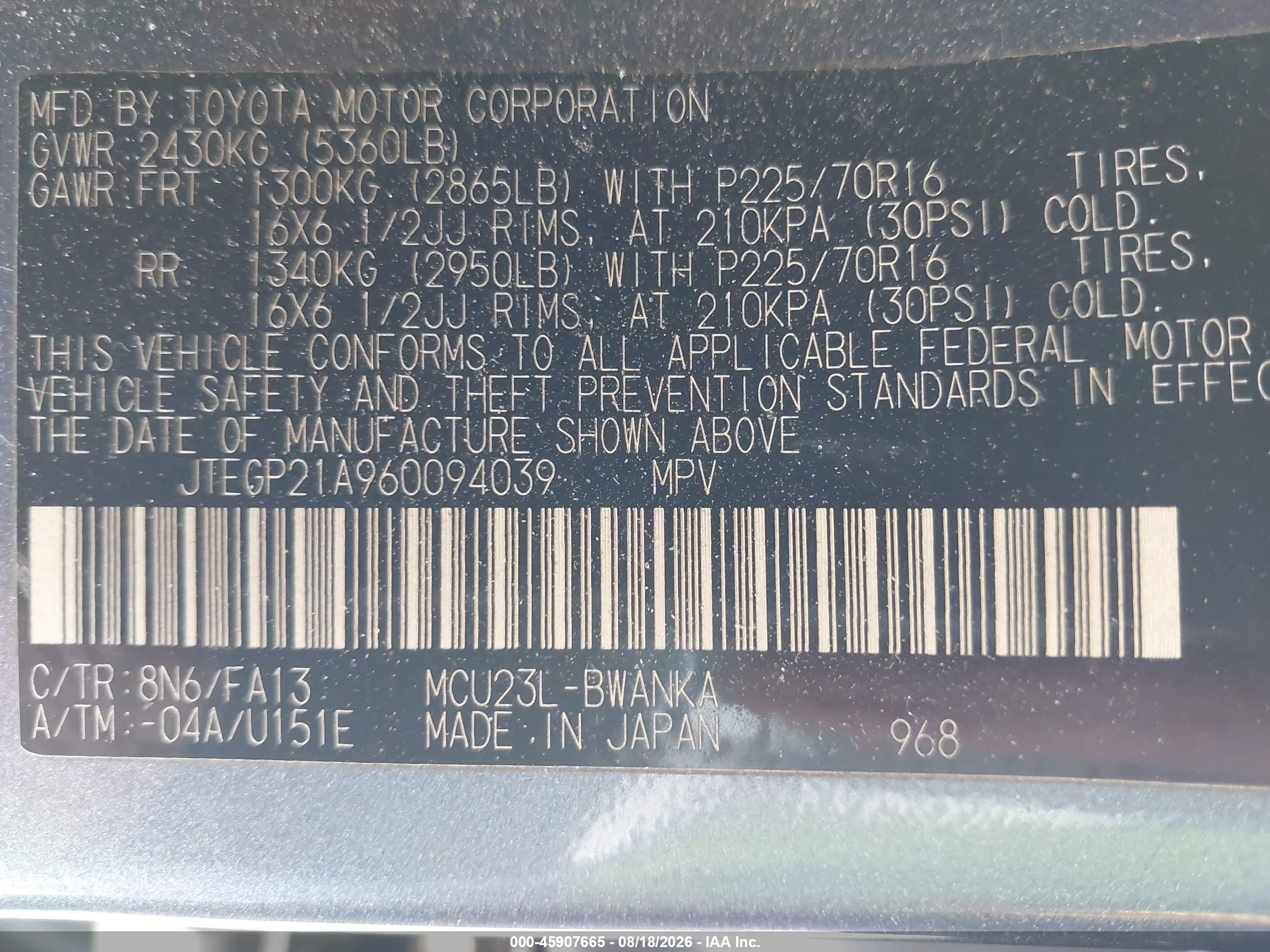2006 Toyota Highlander V6 Silver vin: JTEGP21A960094039