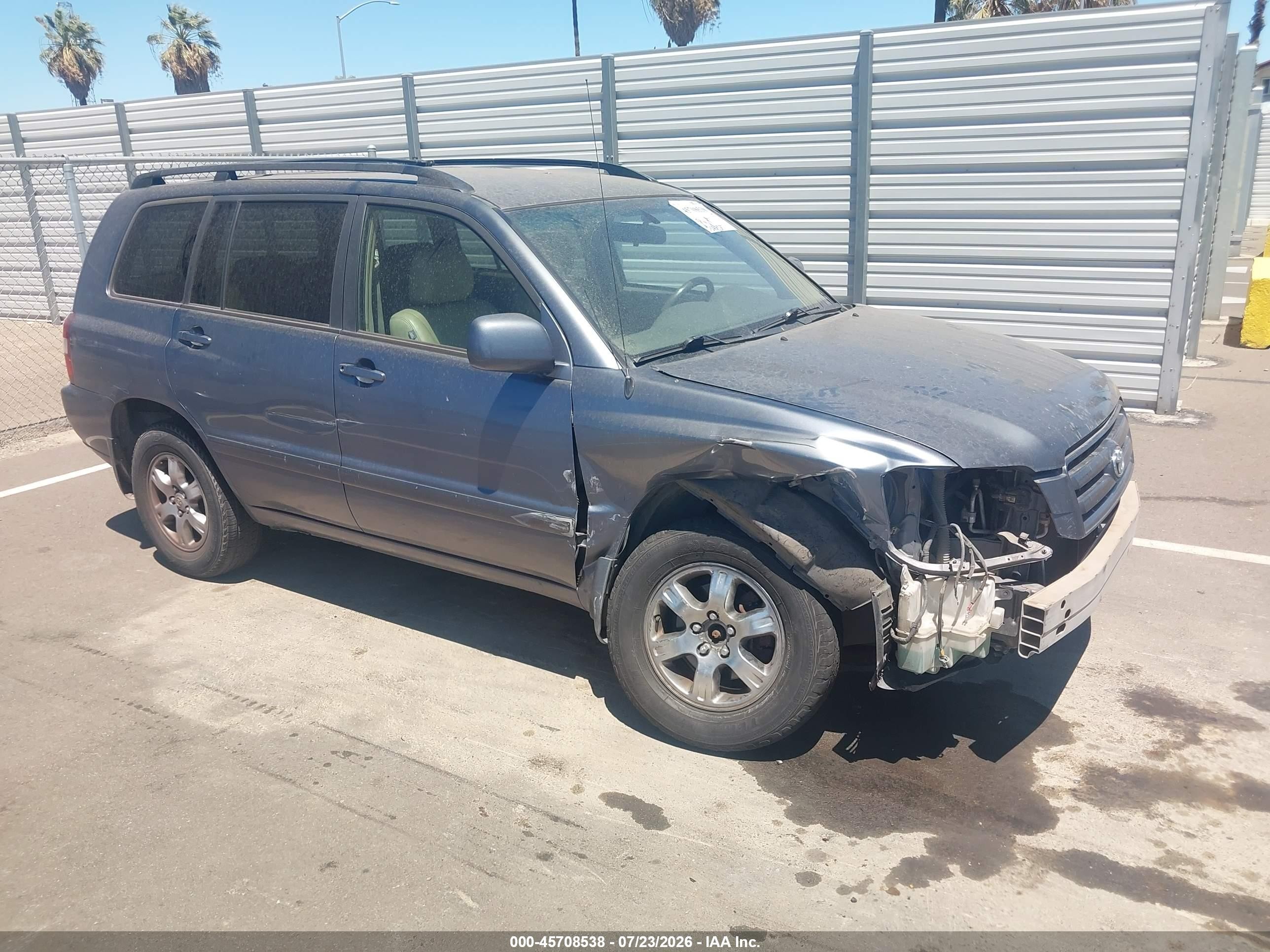 2004 Toyota Highlander V6 Синий vin: JTEGP21AX40033926