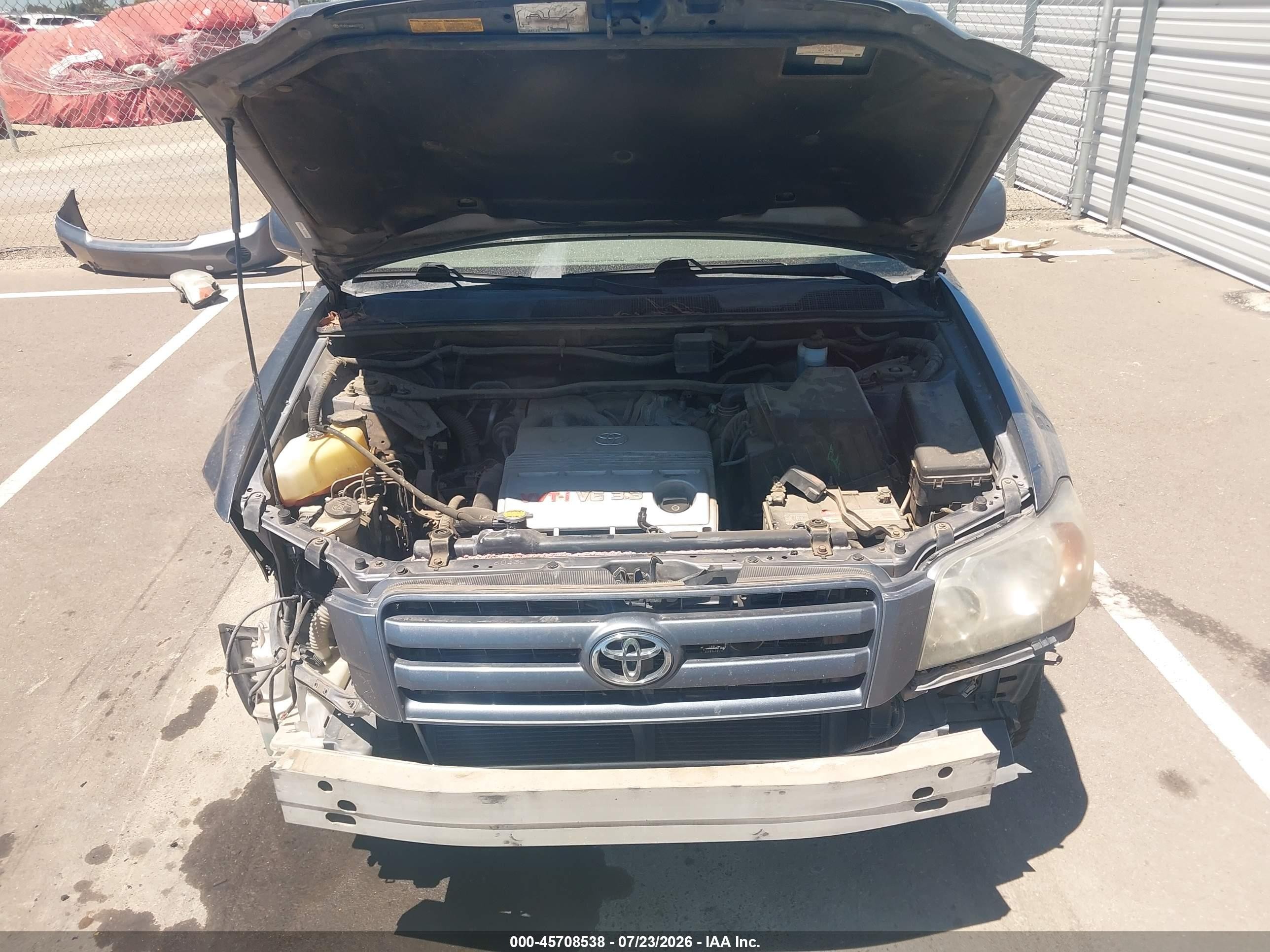 2004 Toyota Highlander V6 Синий vin: JTEGP21AX40033926