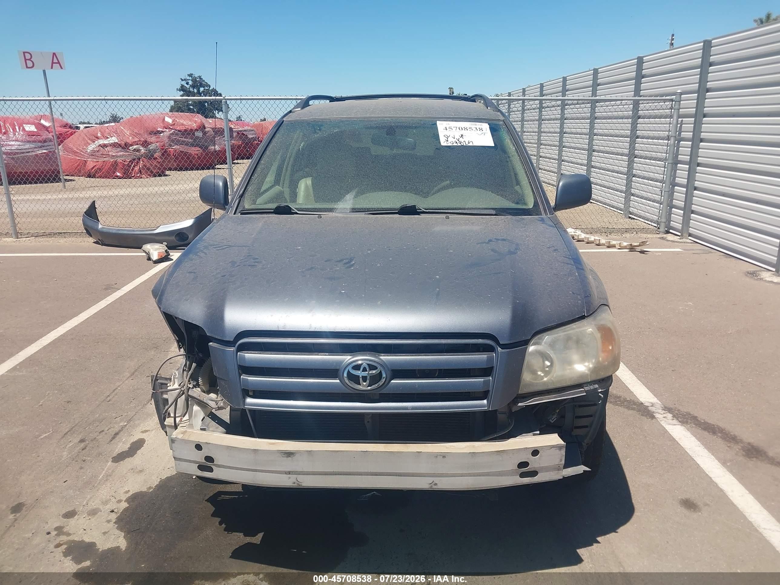 2004 Toyota Highlander V6 Синий vin: JTEGP21AX40033926