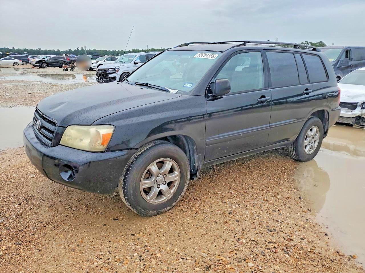 2005 Toyota Highlander Limited Black vin: JTEGP21AX50070007
