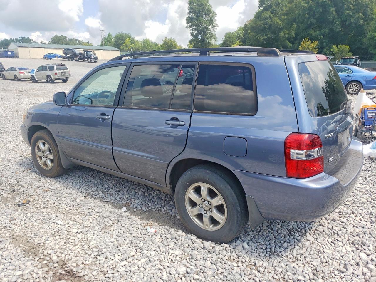 2005 Toyota Highlander Base Blue vin: JTEGP21AX50082688