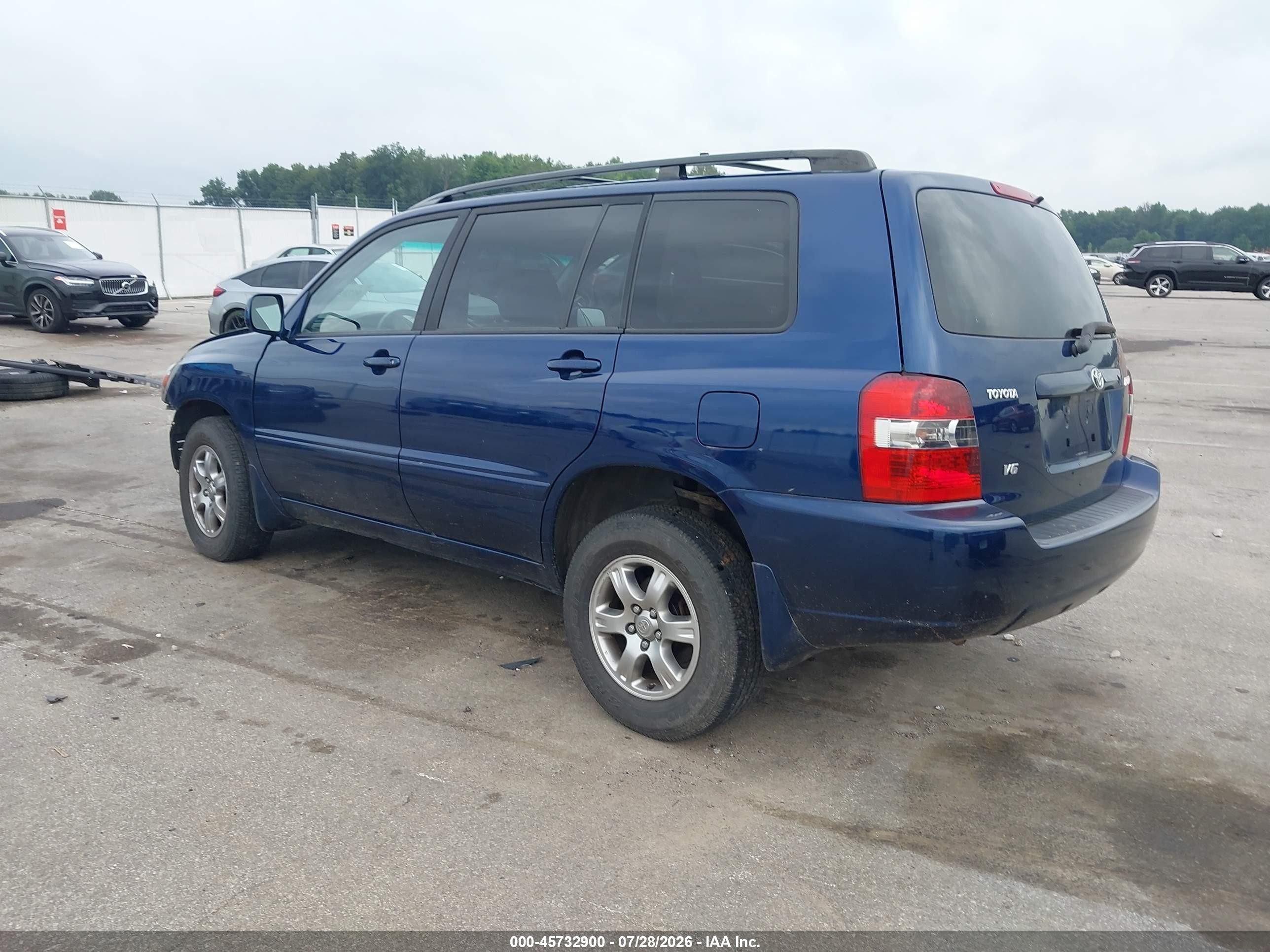 2006 Toyota Highlander V6 Blue vin: JTEGP21AX60104898