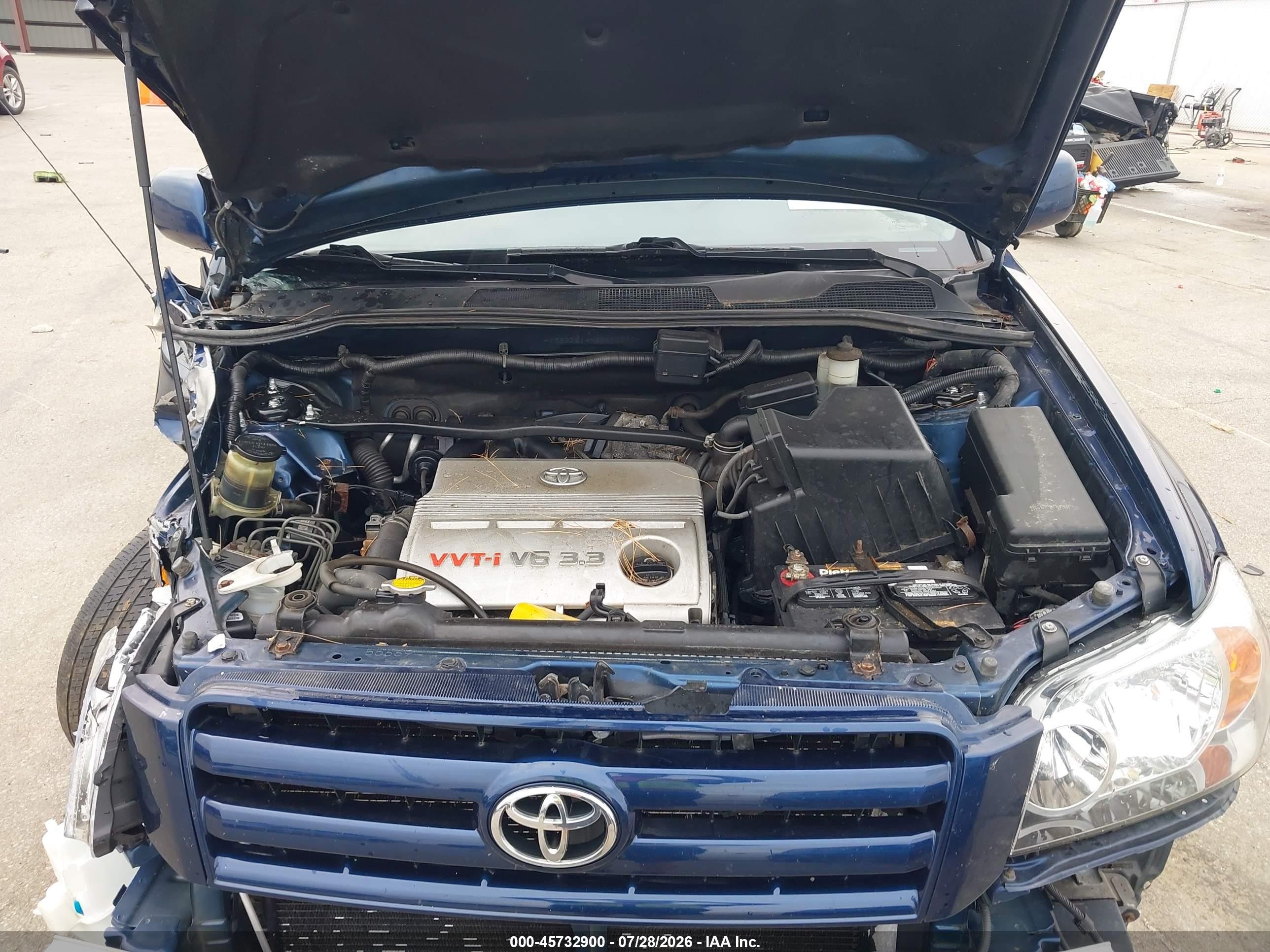 2006 Toyota Highlander V6 Blue vin: JTEGP21AX60104898