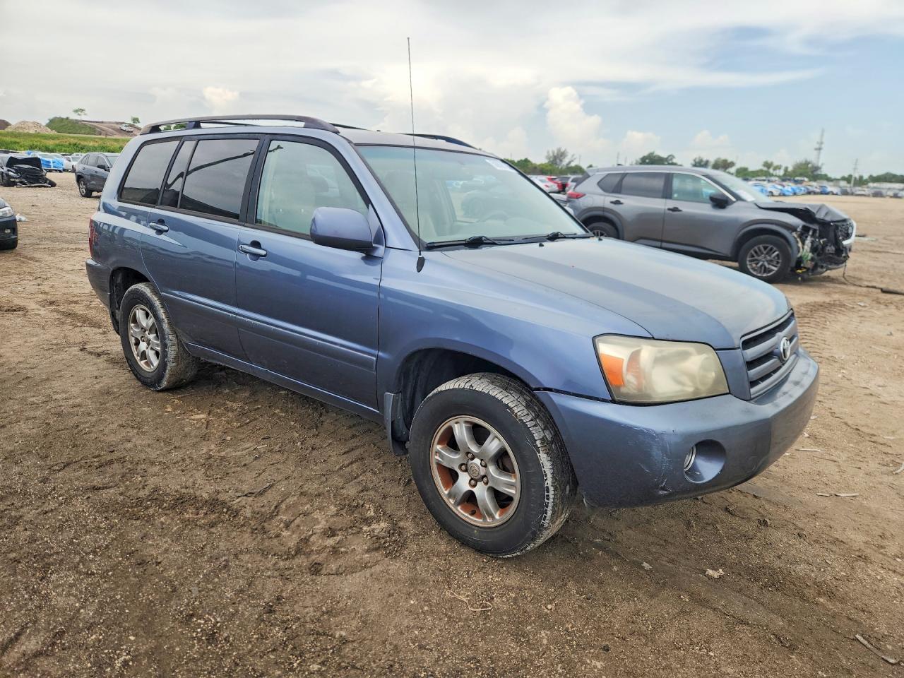 2006 Toyota Highlander Limited Blue vin: JTEGP21AX60110104