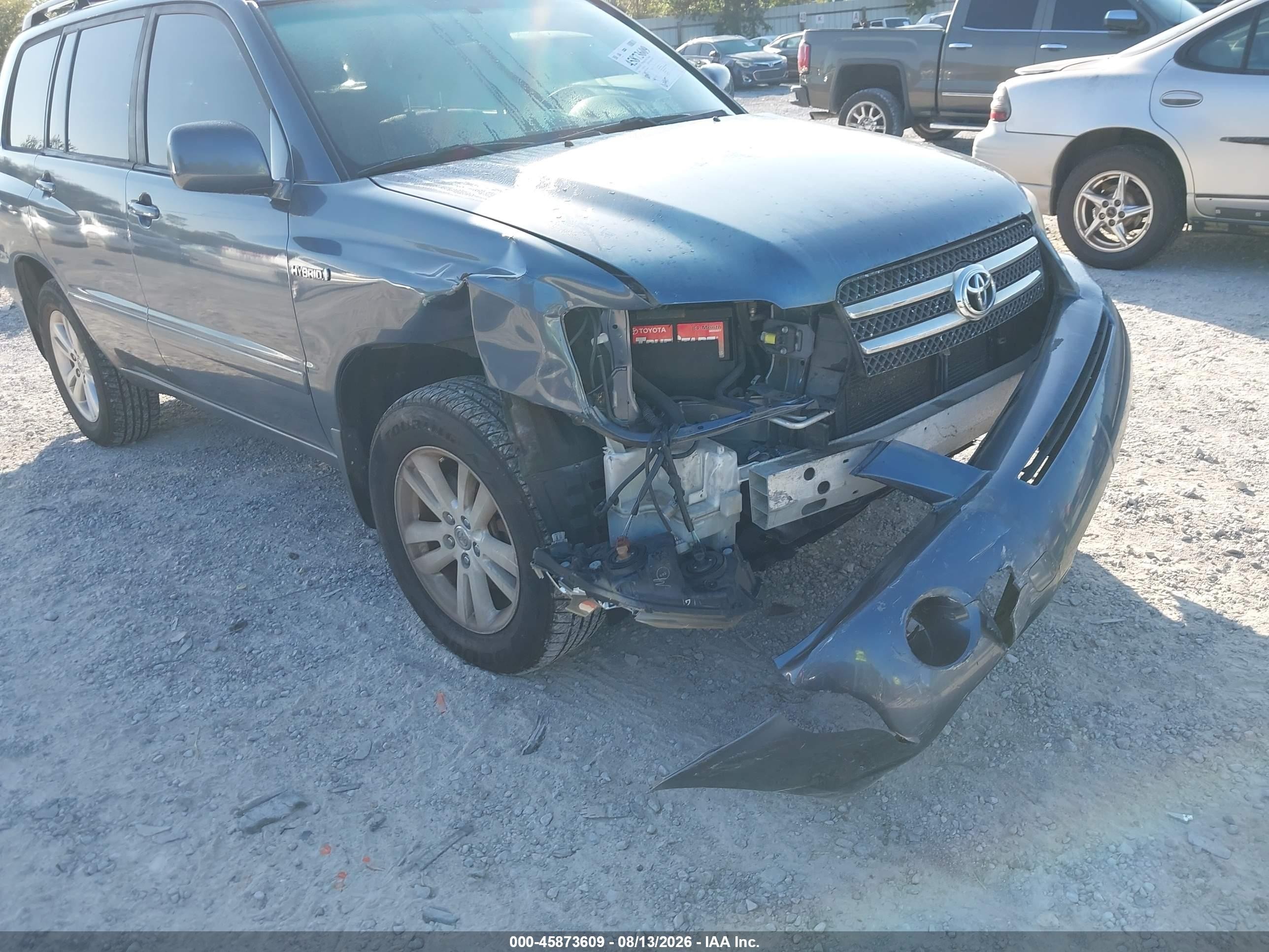 2007 Toyota Highlander Hybrid V6 (2 Rows) (cvt-e) Blue vin: JTEGW21A770019988