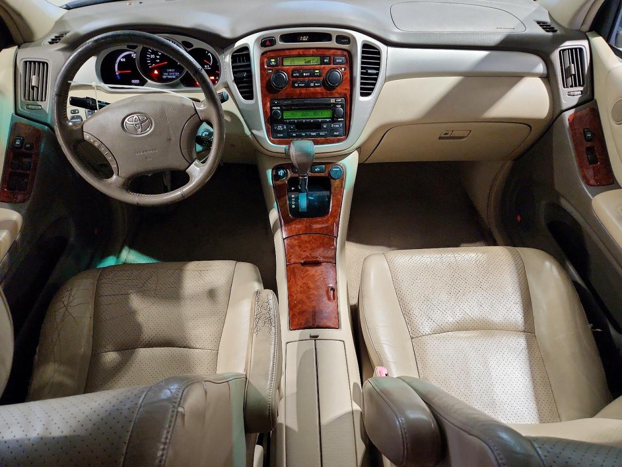 2007 Toyota Highlander Hybrid Синий vin: JTEGW21A970016641