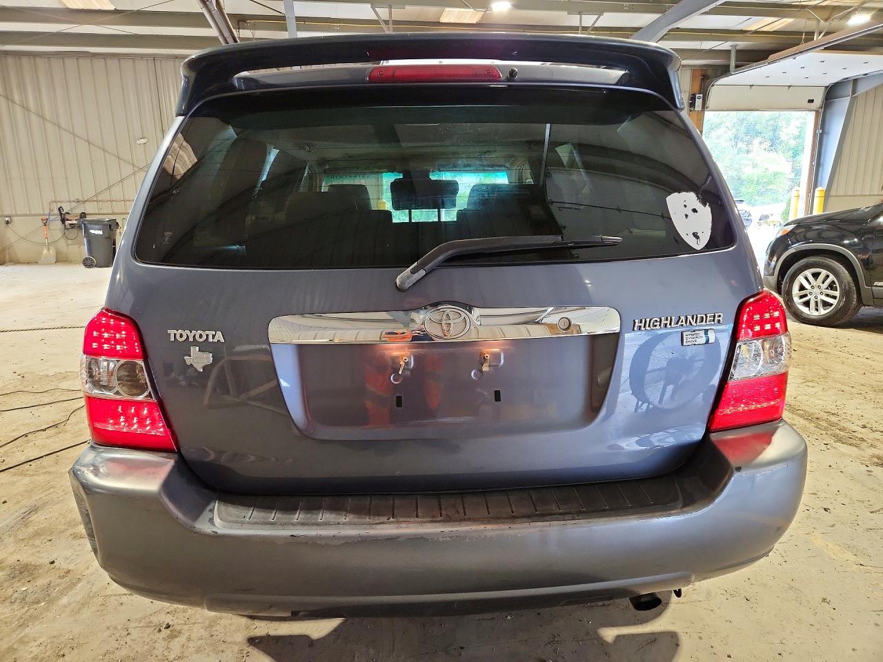 2007 Toyota Highlander Hybrid Синий vin: JTEGW21A970016641
