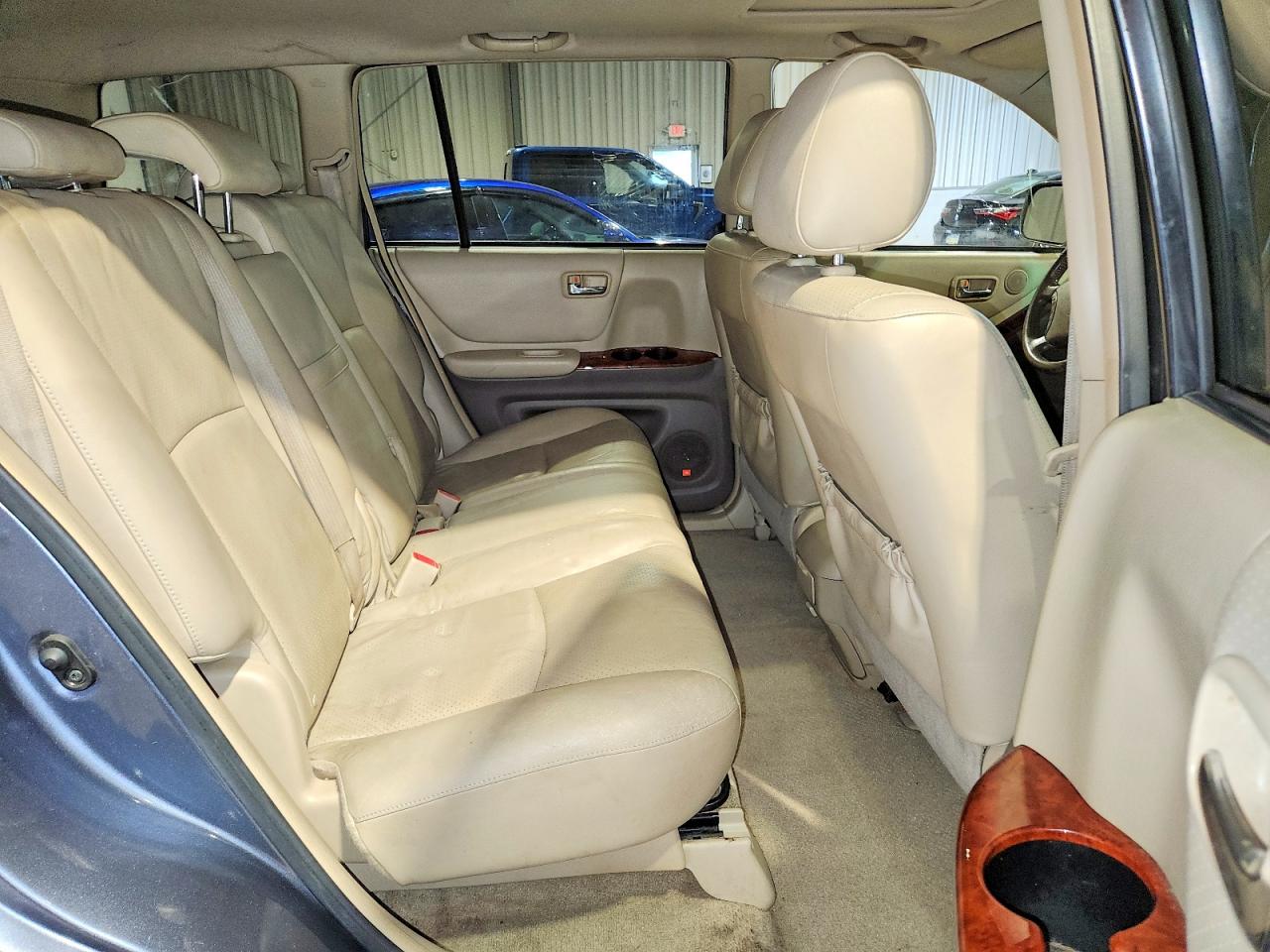 2007 Toyota Highlander Hybrid Синий vin: JTEGW21A970016641