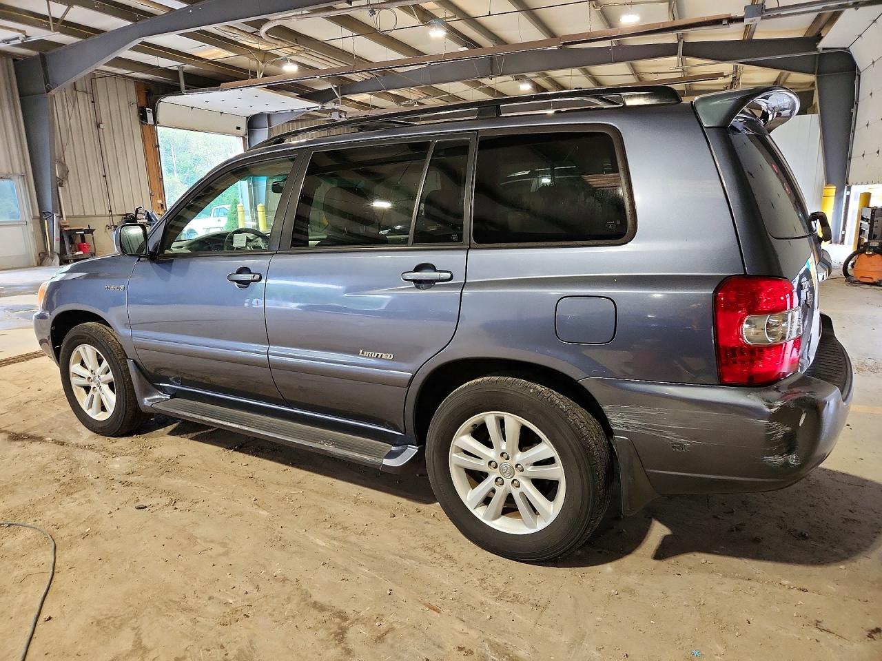 2007 Toyota Highlander Hybrid Синий vin: JTEGW21A970016641