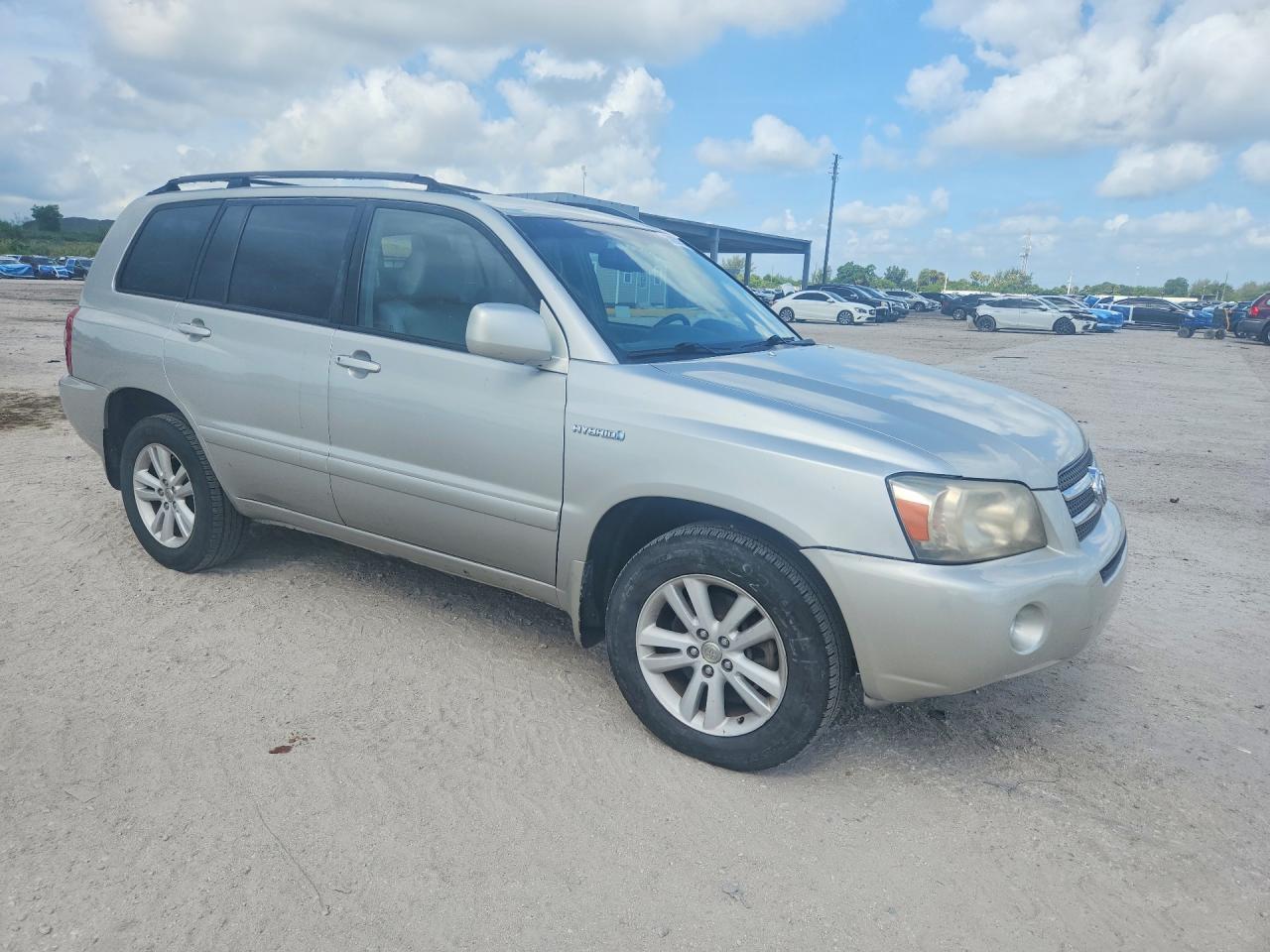 2007 Toyota Highlander Hybrid Серебряный vin: JTEGW21AX70019242