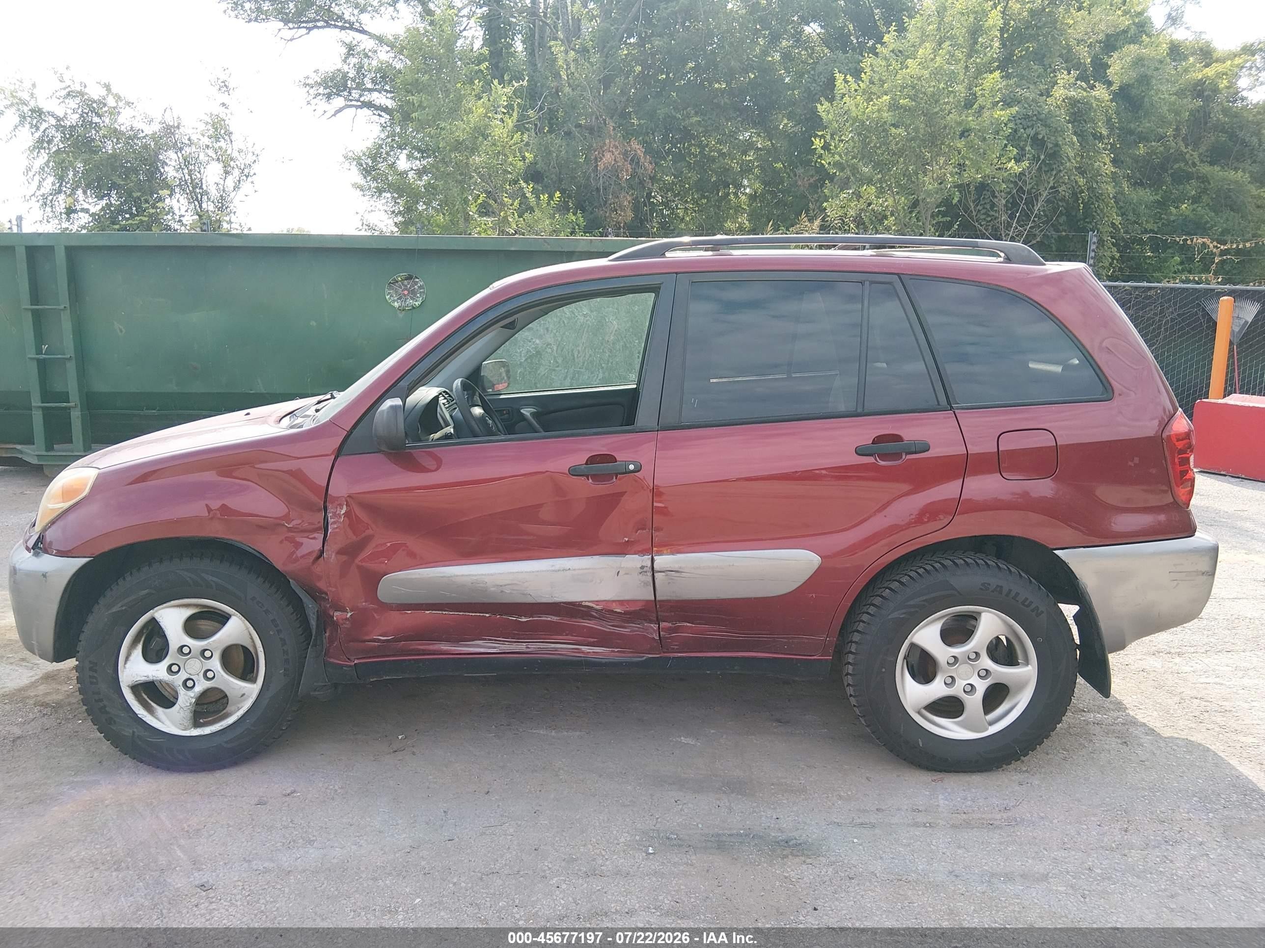 2004 Toyota Rav4   Red vin: JTEHD20V040018109