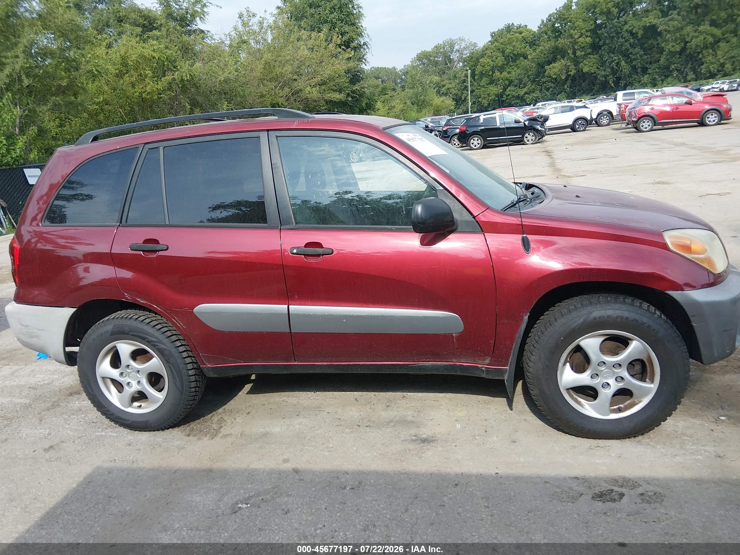 2004 Toyota Rav4   Red vin: JTEHD20V040018109